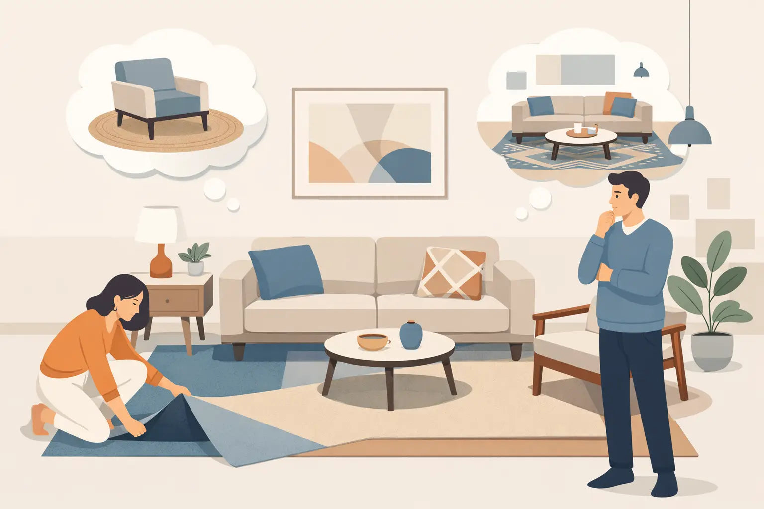 How to Match Rugs Furniture the Right Way