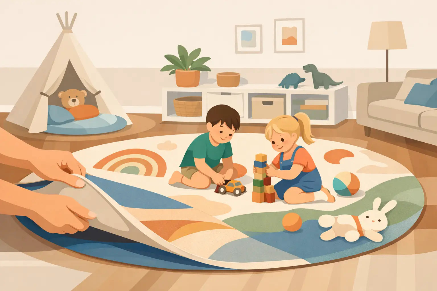 How to Choose Kid Friendly Area Rugs