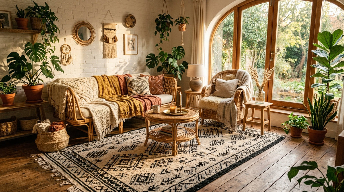 Bohemian Area Rugs for Living Rooms: How to Get the Look Right