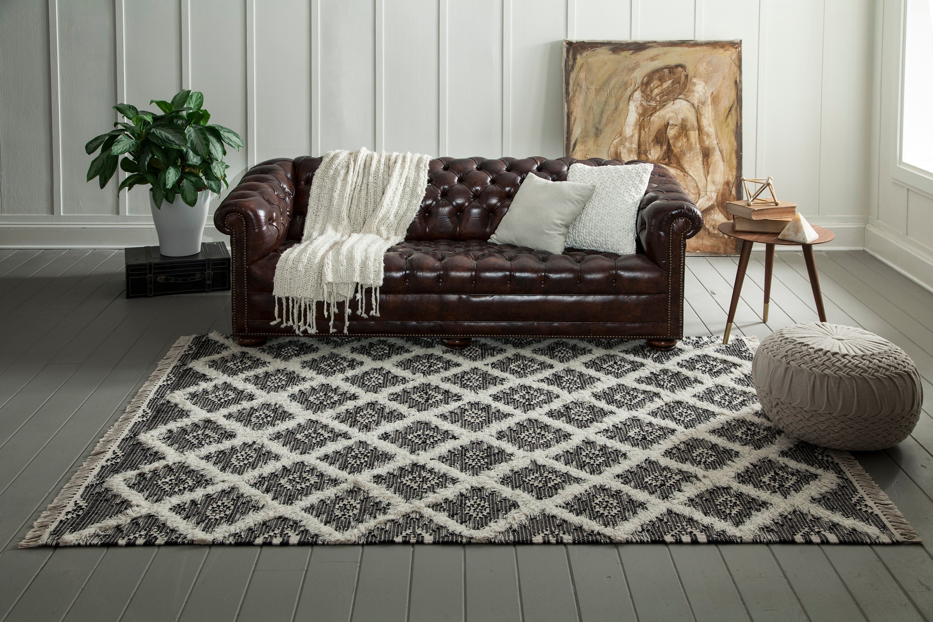 Momeni Harper HAR-1 Black Area Rug