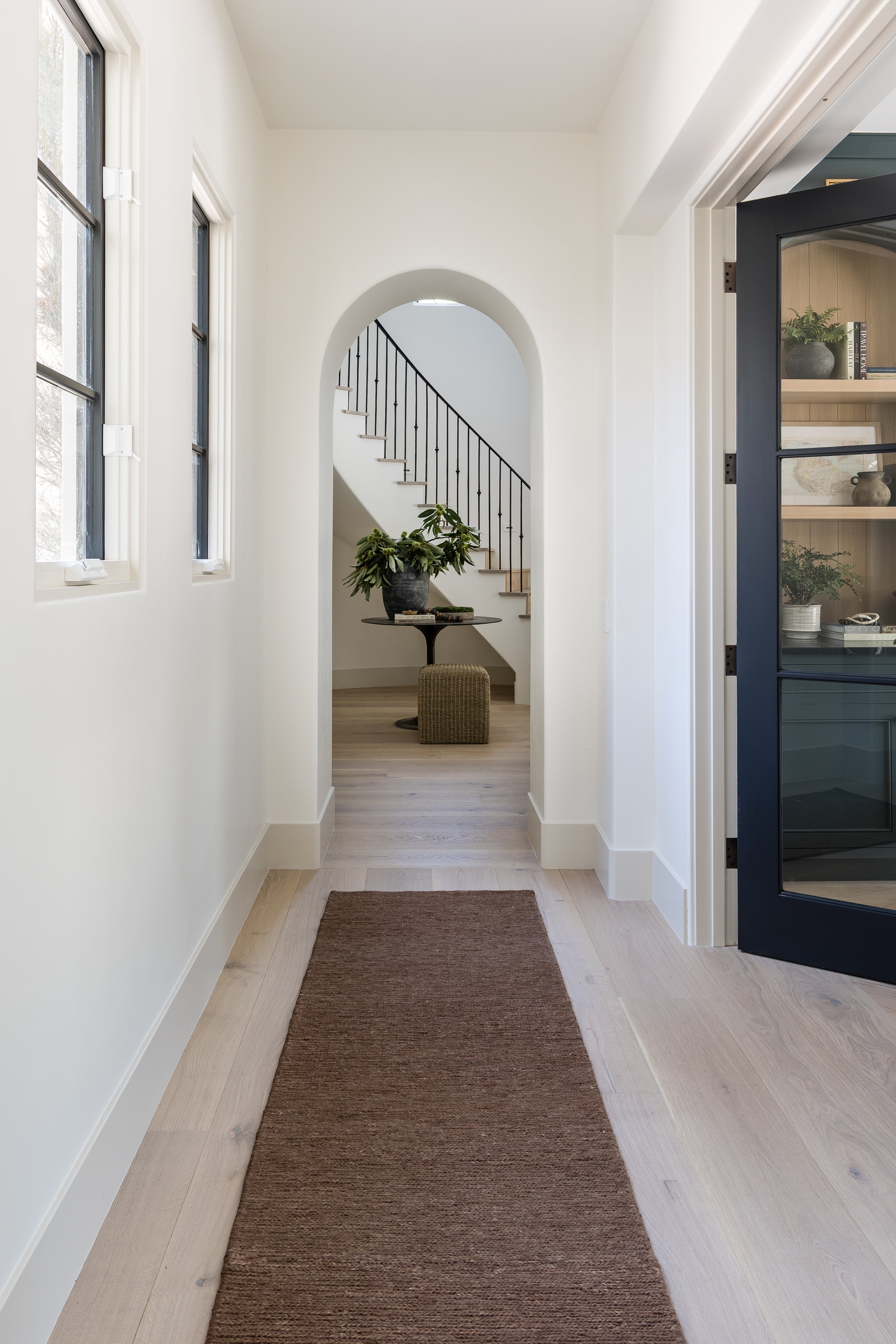 Pure Salt x Momeni Torquay TOR-1 (Solid) Walnut Hallway Runner