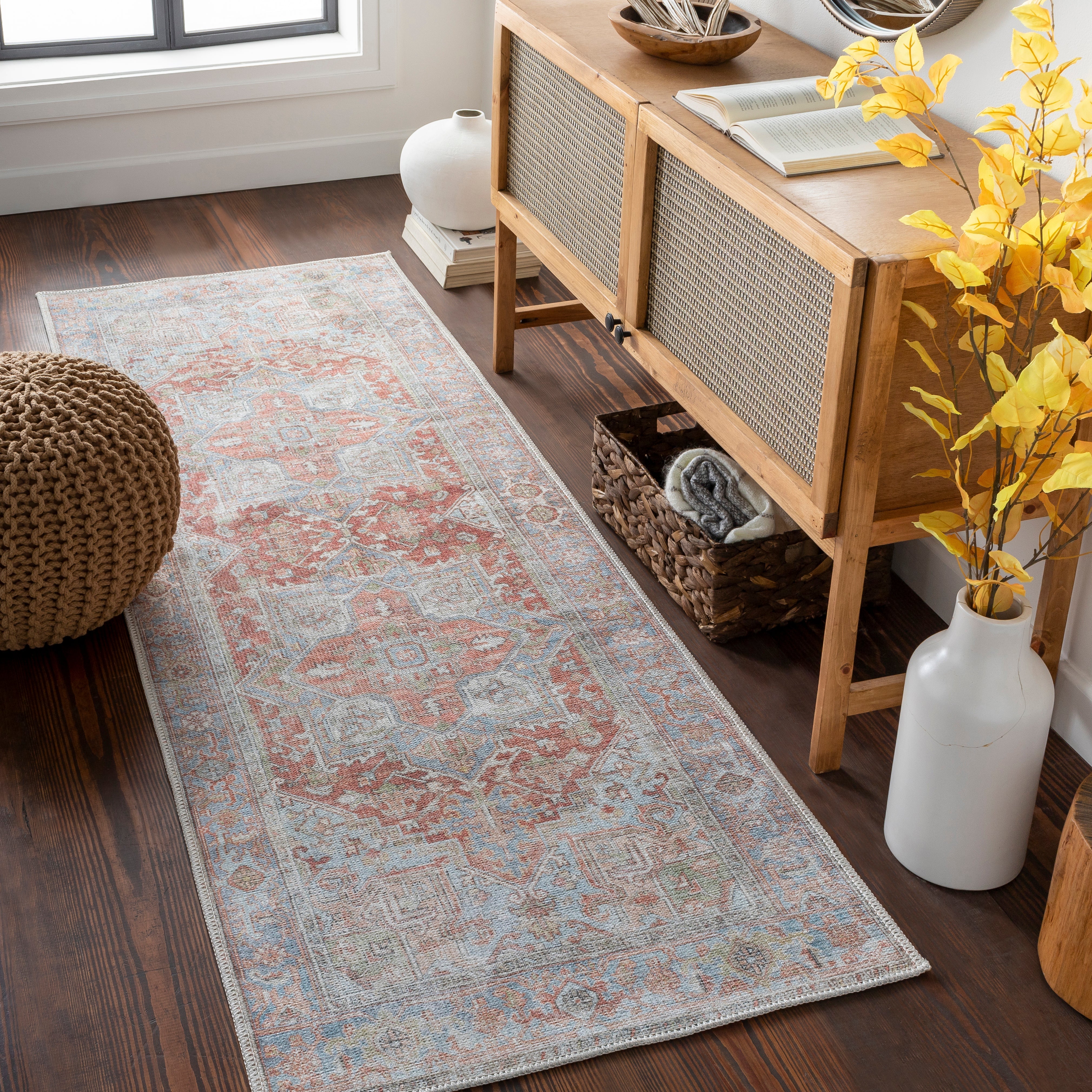 Experience the elegance of the updated traditional-style Alanya area rug collection by LIVABLISS.