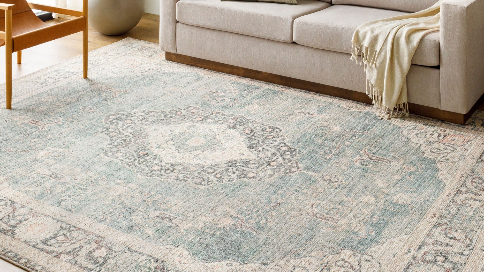 Becki Owens x LIVABLISS Marlene BOMN-2300 Ice Blue Area Rug