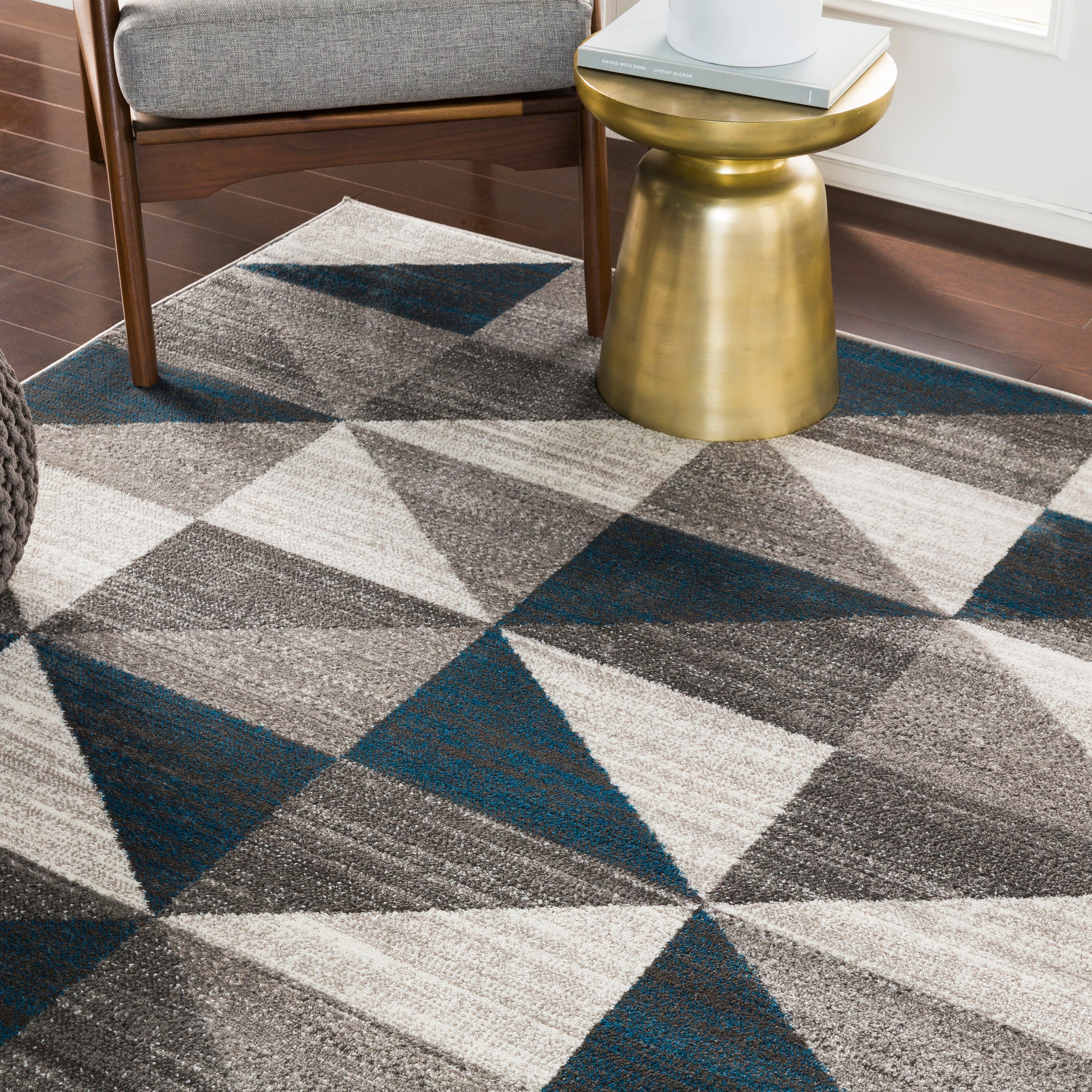 Livabliss Monte Carlo Area Rug Collection. Crafted from durable Polypropylene with a medium pile, this stylish rug is ideal for busy areas.