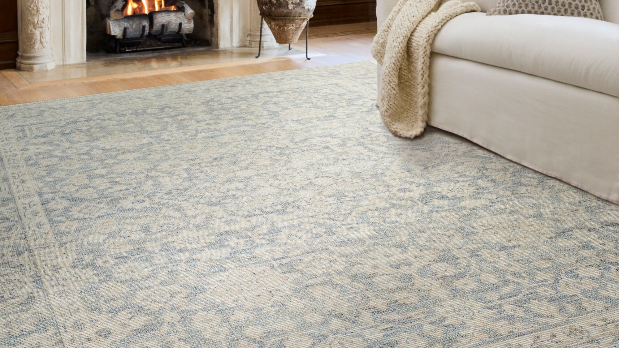 Nabela Noor Home x Livabliss Maan NBMA-2304 Sky Blue Area Rug