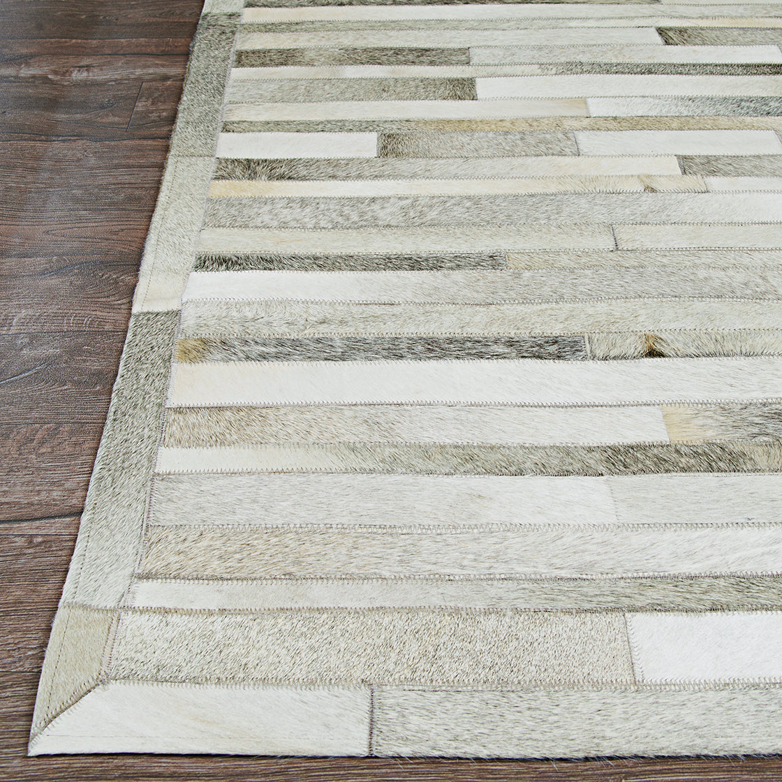 Couristan Chalet Plank Grey/Ivory Area Rug