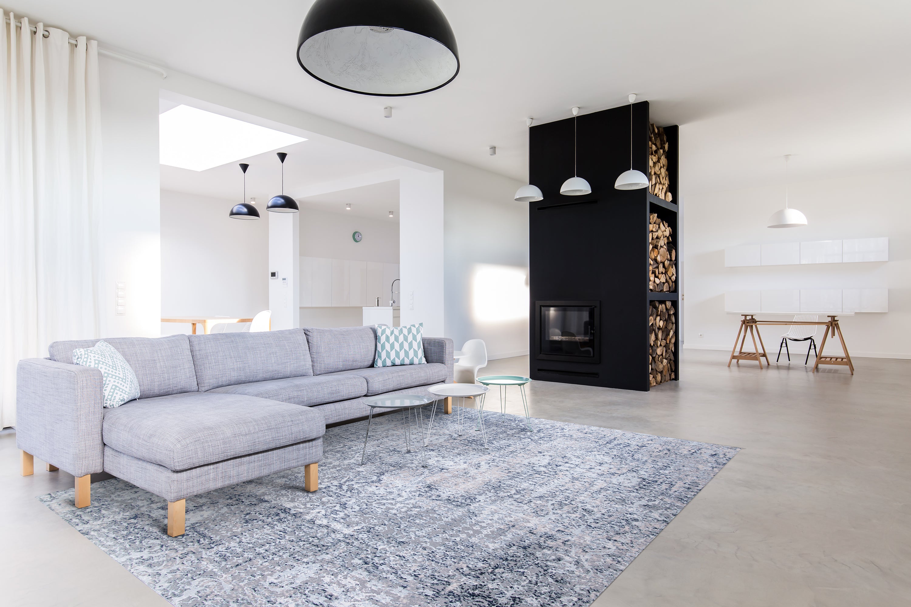 Couristan Europa Amalthea 0479-4790 Mist Area Rug