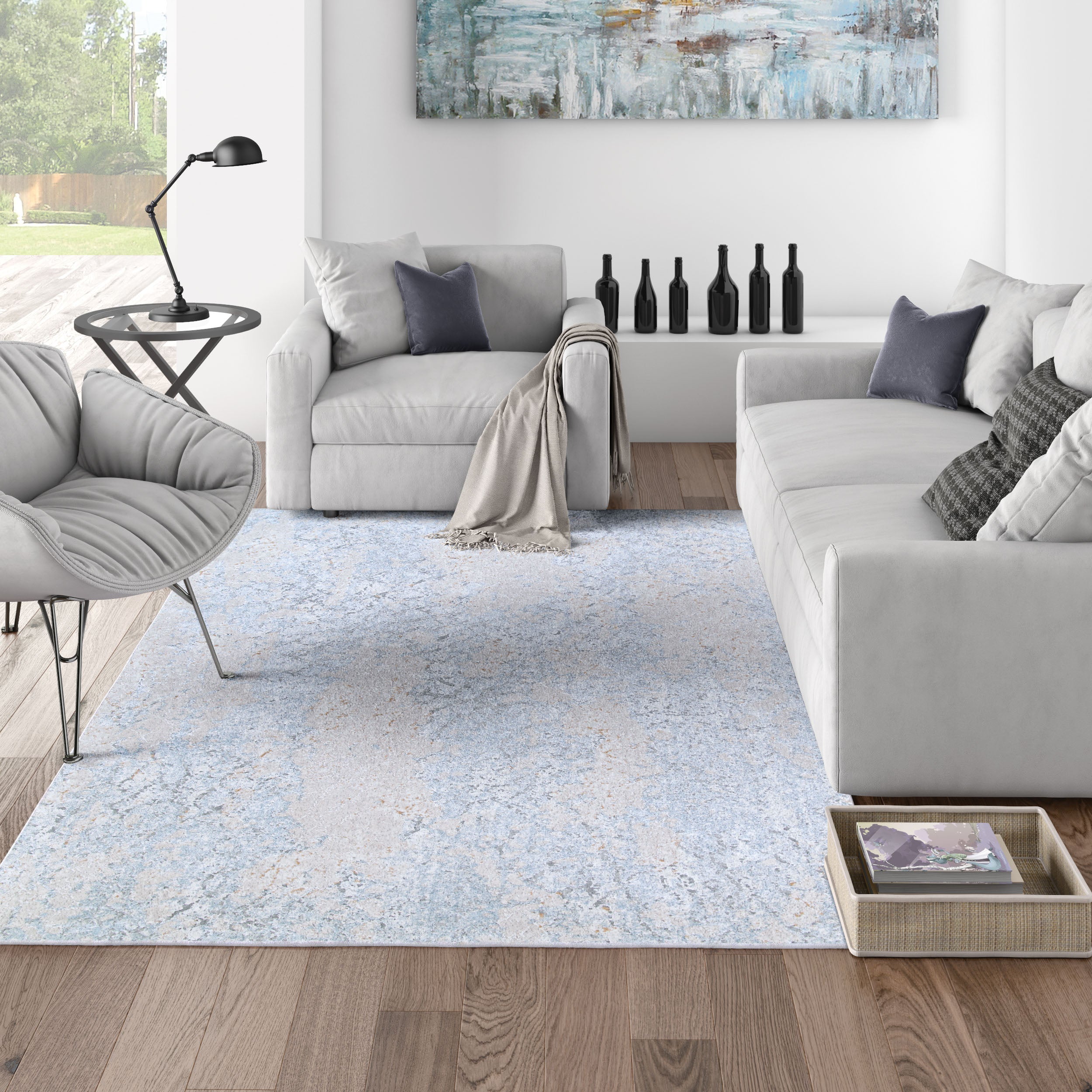 Couristan Europa Calisto 0485-4485 Starlight Area Rug