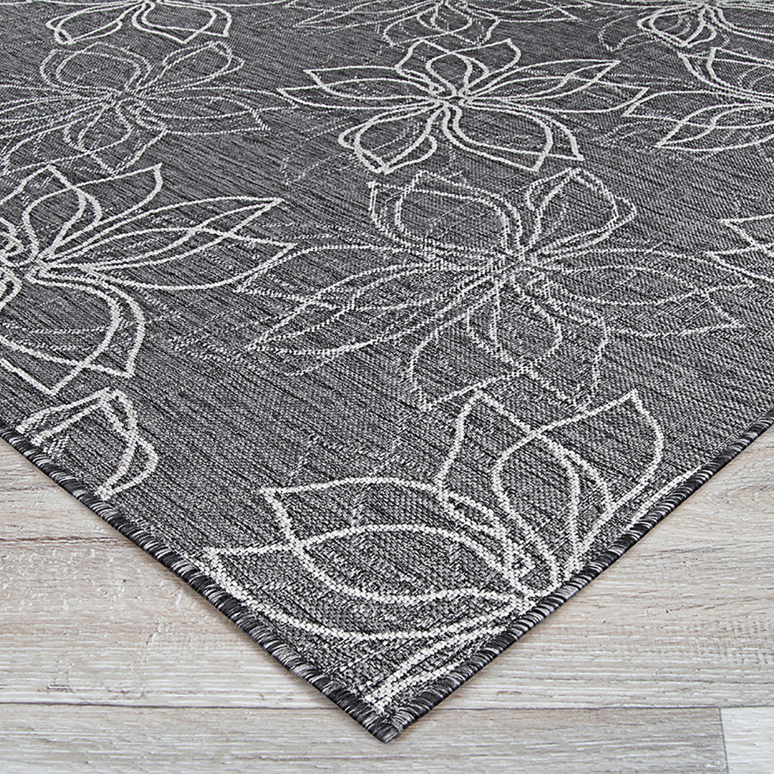 Couristan Charm Botanical Ash Area Rug