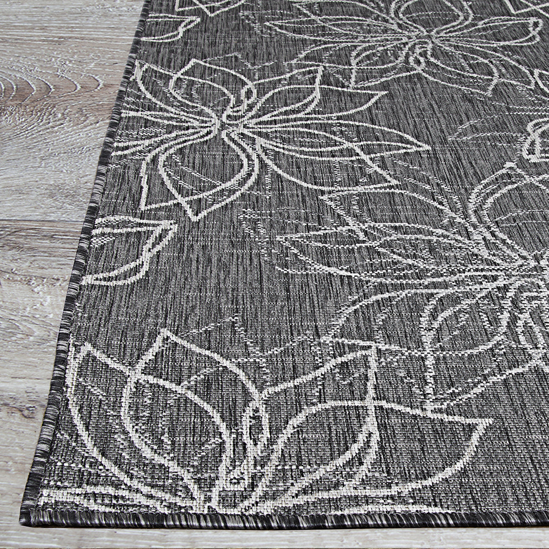 Couristan Charm Botanical Ash Area Rug