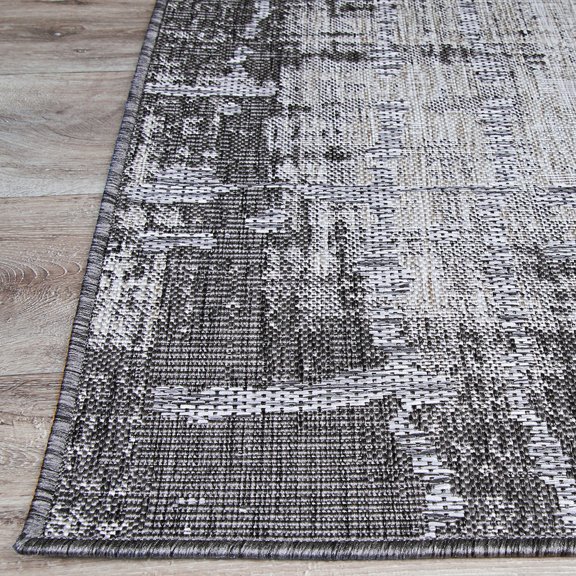 Couristan Charm Tiverton Anthracite-Light Grey Area Rug