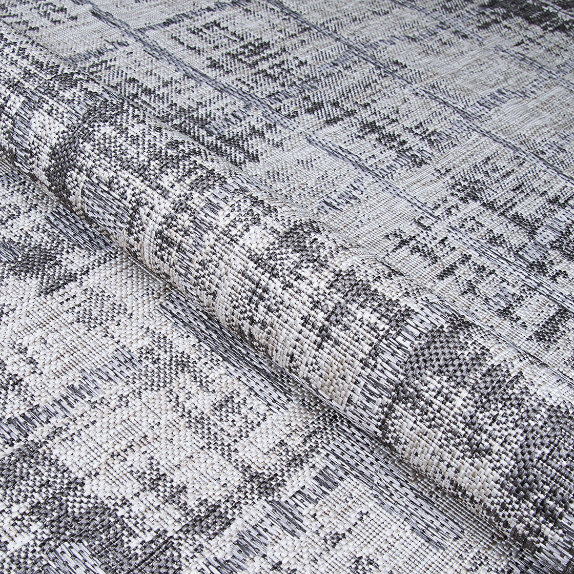 Couristan Charm Tiverton Anthracite-Light Grey Area Rug