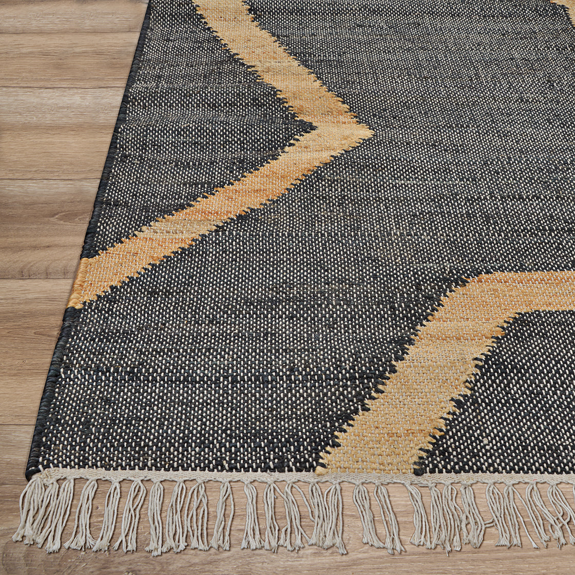 Couristan Cosmoros Hamar-5416-1601 Black Area Rug