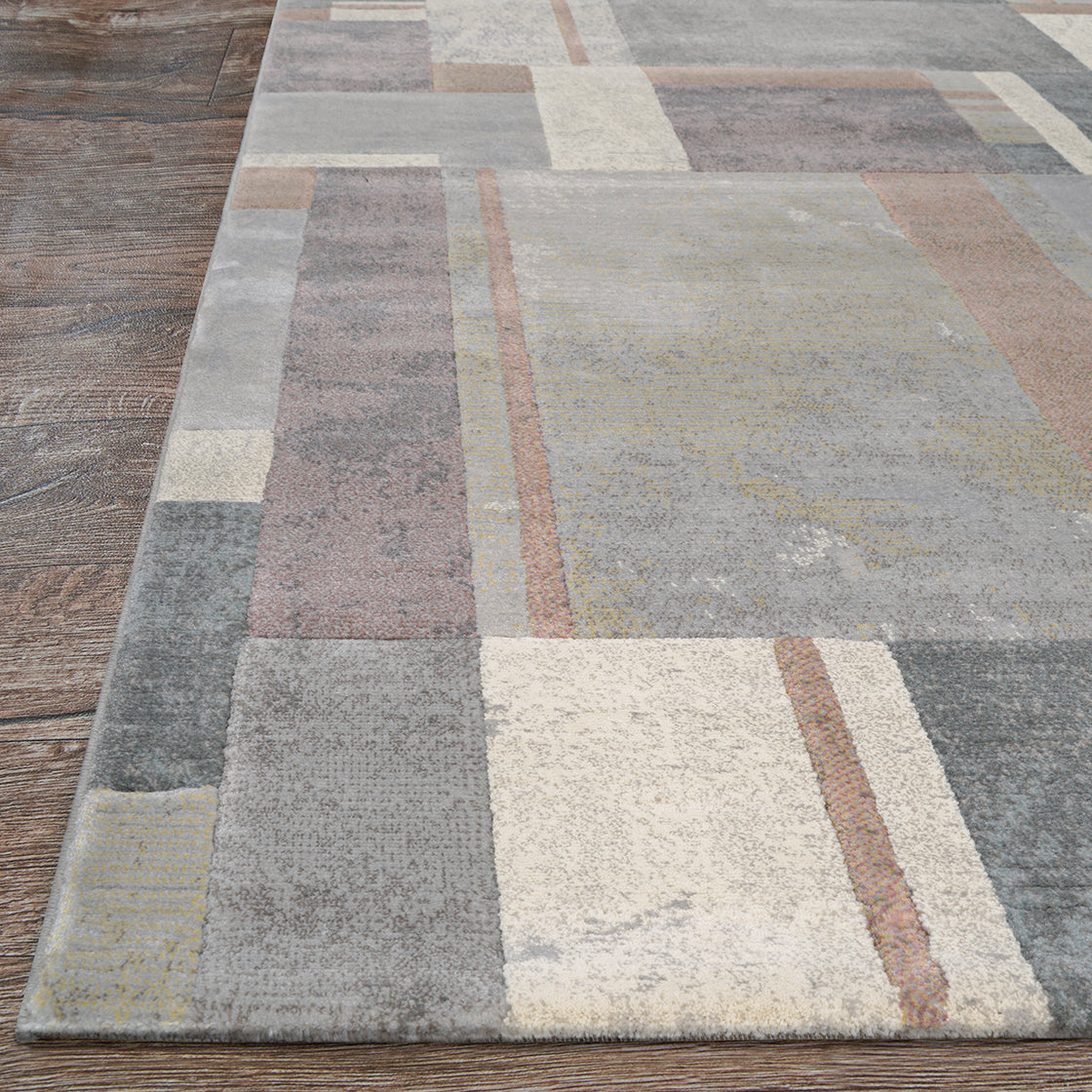 Couristan Easton Gambit Blocks 6376-4374 Multicolor Area Rug