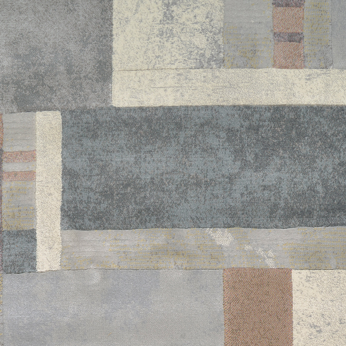 Couristan Easton Gambit Blocks 6376-4374 Multicolor Area Rug