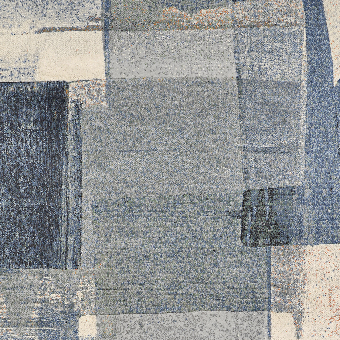 Couristan Easton Shadows 6389-5782 Blue Ash Area Rug