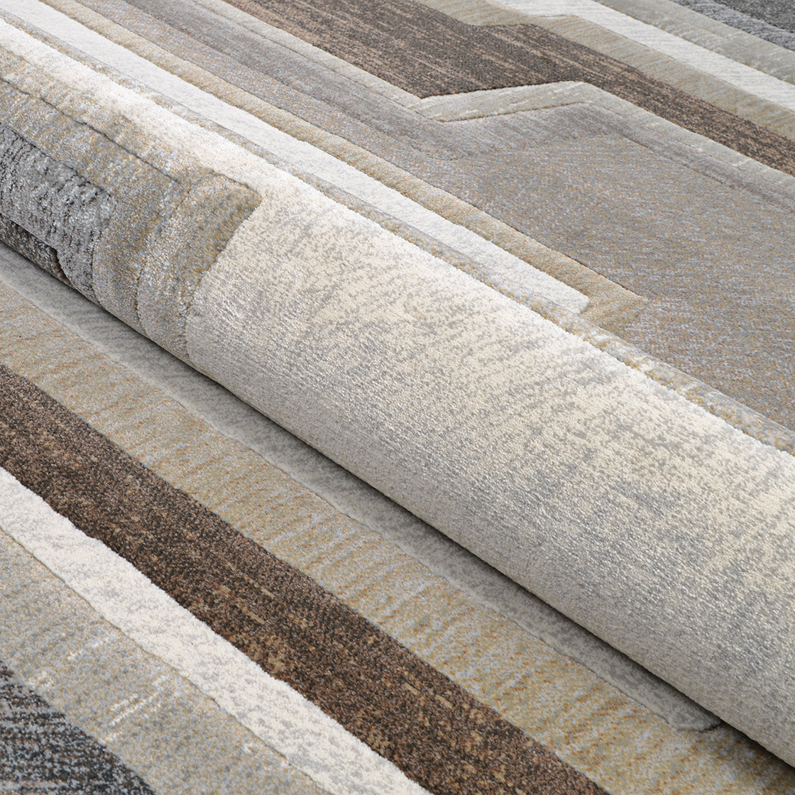 Couristan Easton Radiate 6390-4848 Earthtones Area Rug