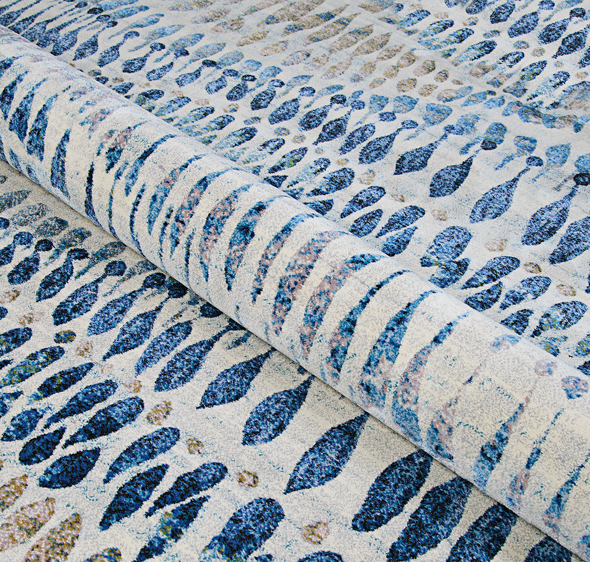 Couristan Easton Charles 6842-6151 Blue Area Rug