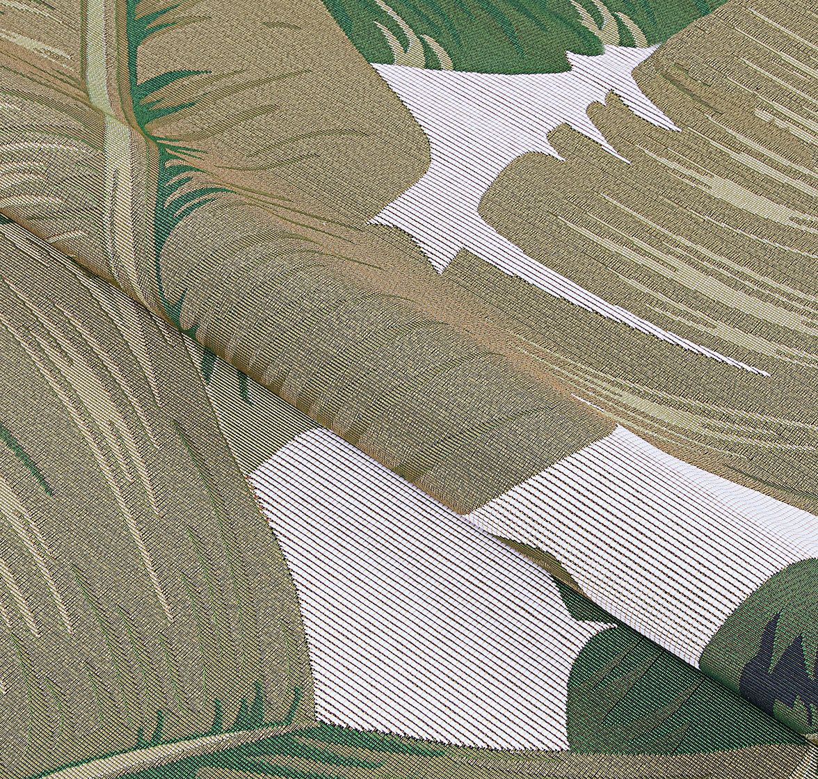 Couristan Dolce Palm Lily 7506-0004 Hunter Green Area Rug