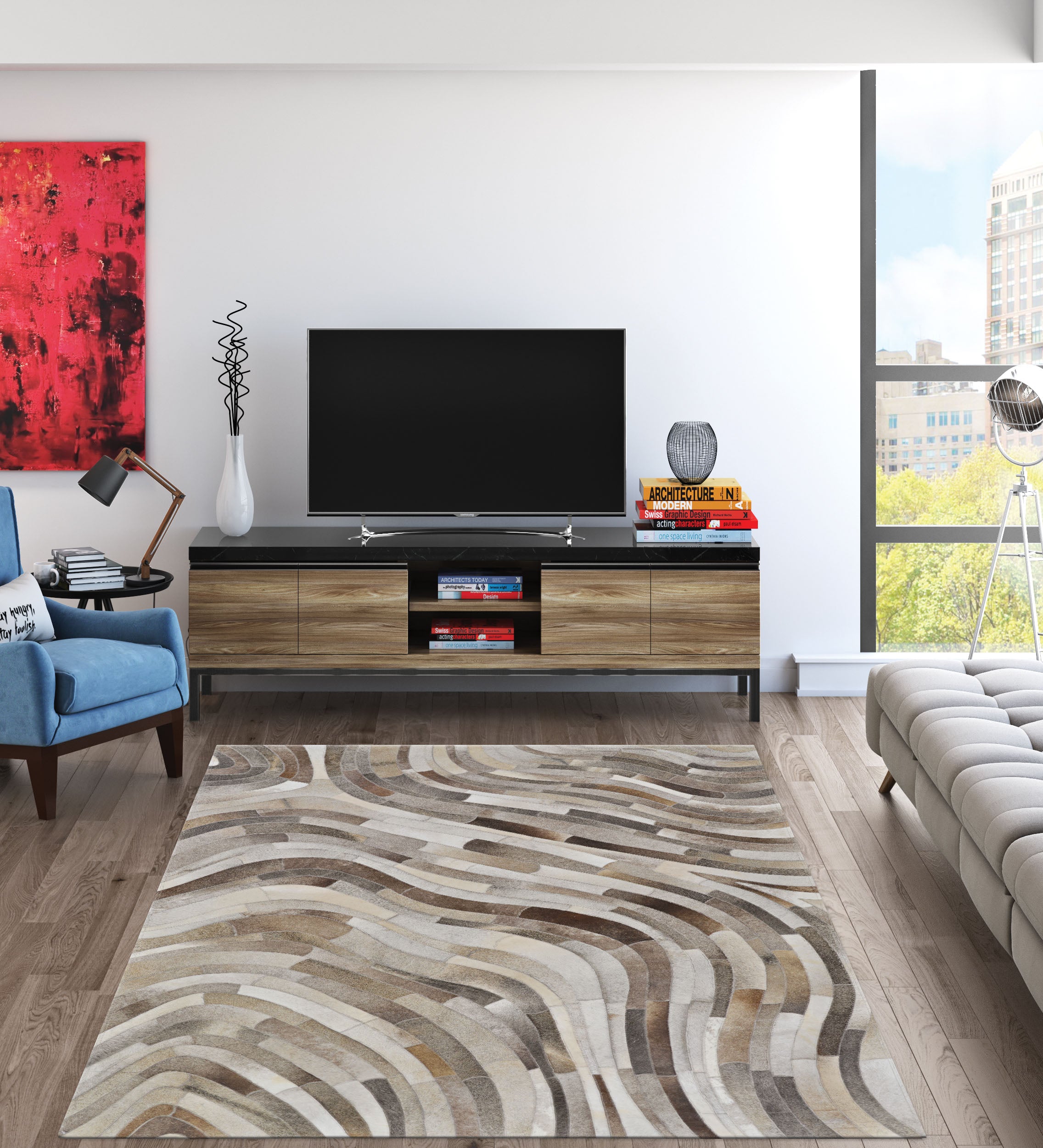 Couristan Chalet Prism Natural Area Rug