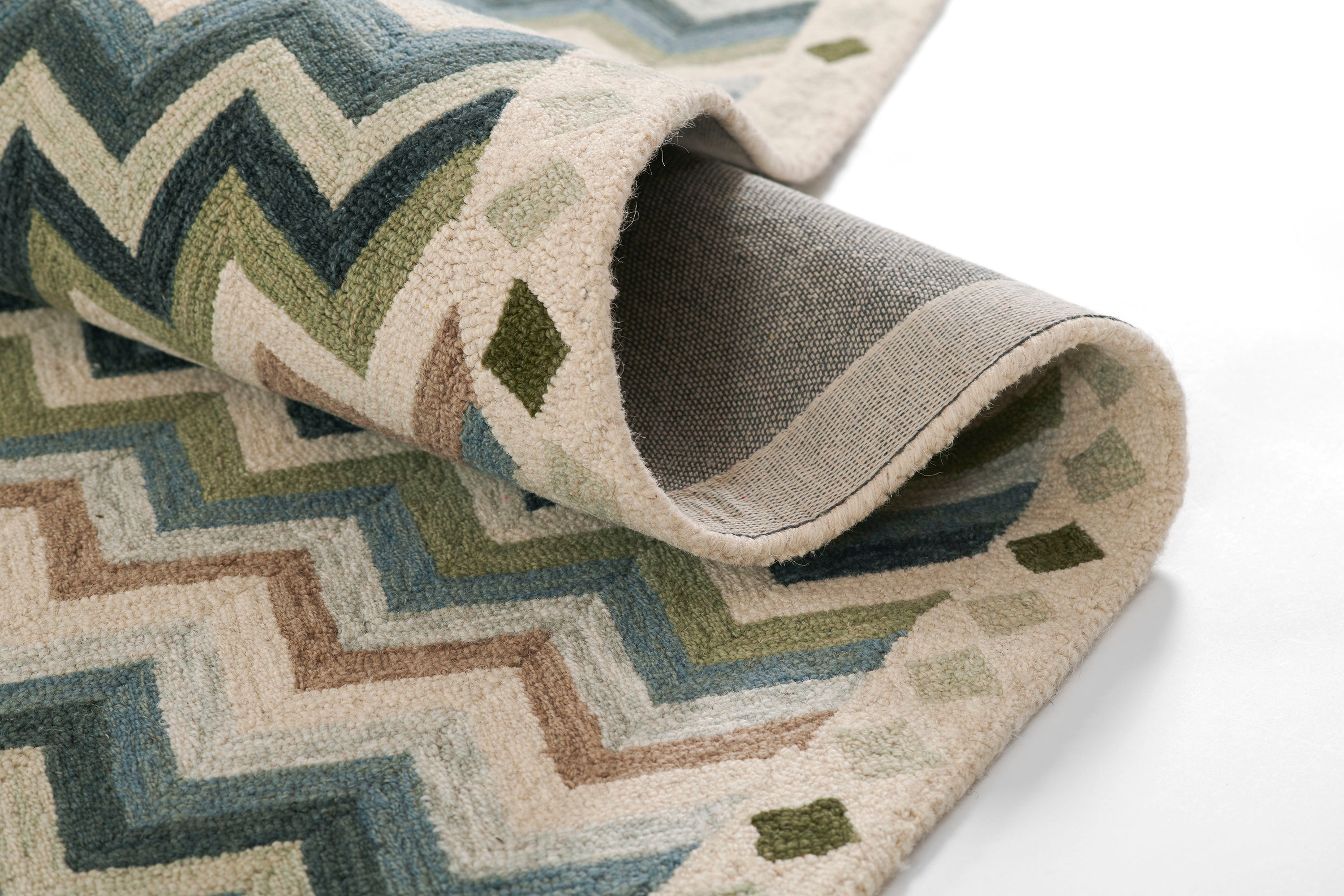 Erin Gates Abbot ABB-1 Blue Hand Tufted Area Rug by Momeni
