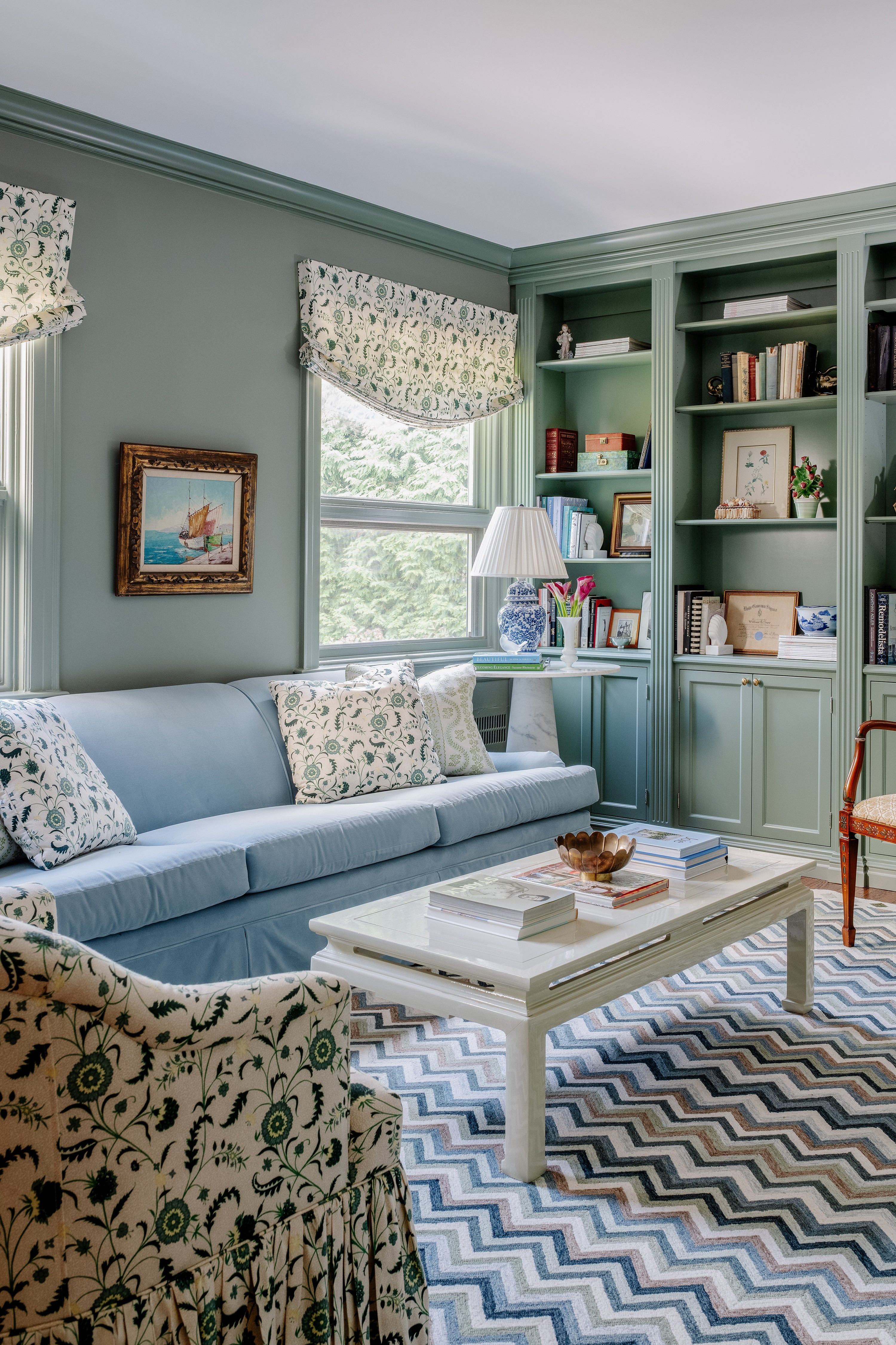 Erin Gates Abbot ABB-1 Blue Hand Tufted Area Rug by Momeni