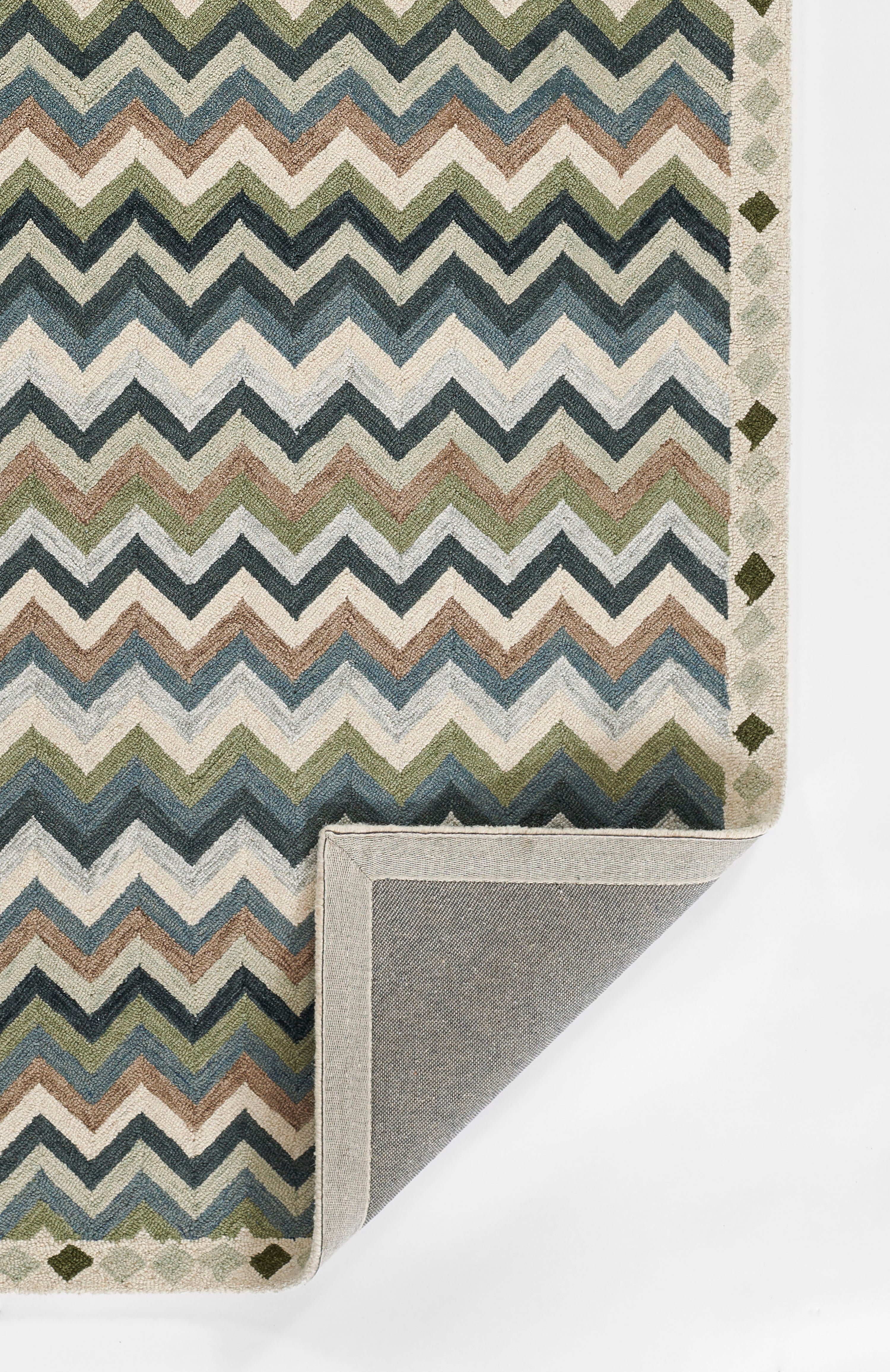Erin Gates Abbot ABB-1 Blue Hand Tufted Area Rug by Momeni