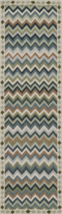 Erin Gates Abbot ABB-1 Blue Hand Tufted Area Rug by Momeni