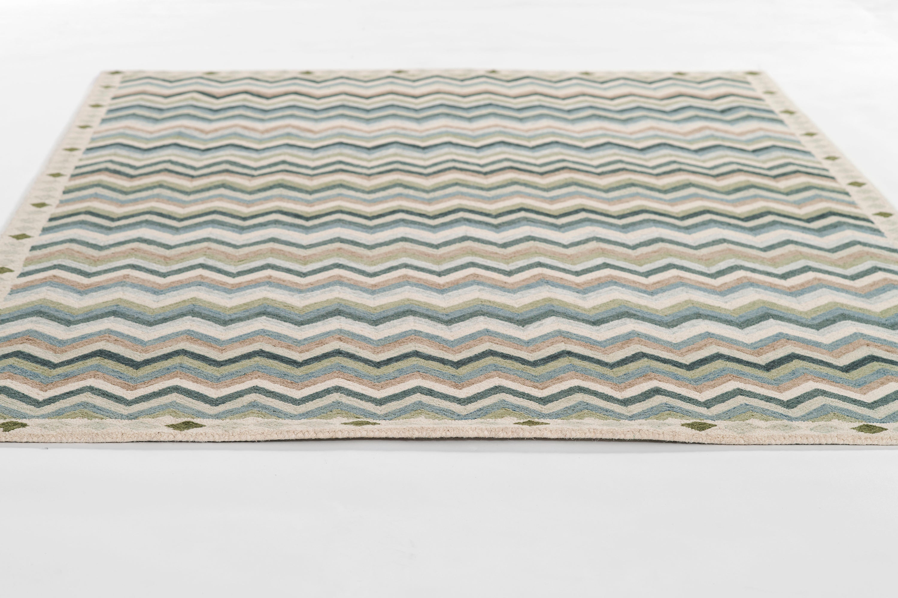 Erin Gates Abbot ABB-1 Blue Hand Tufted Area Rug by Momeni