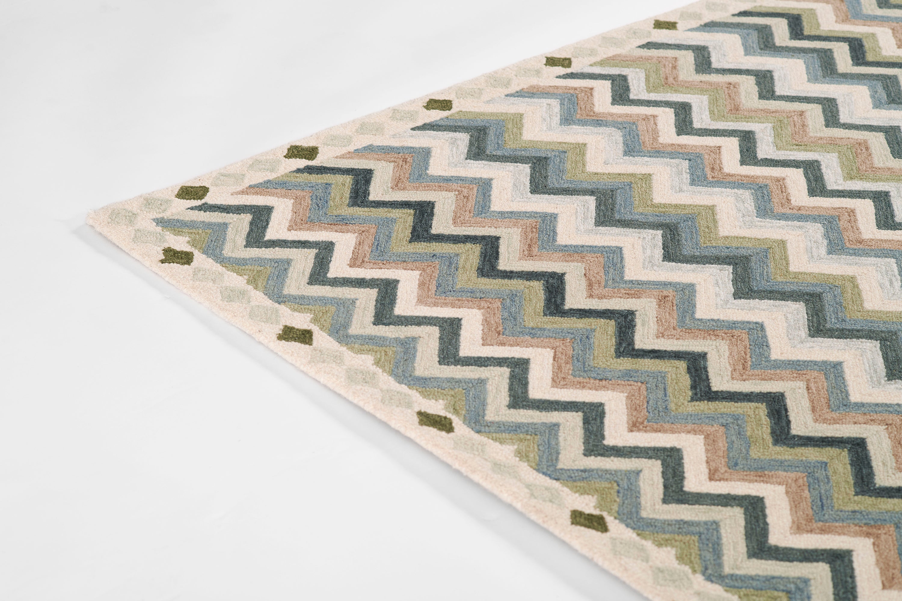 Erin Gates Abbot ABB-1 Blue Hand Tufted Area Rug by Momeni