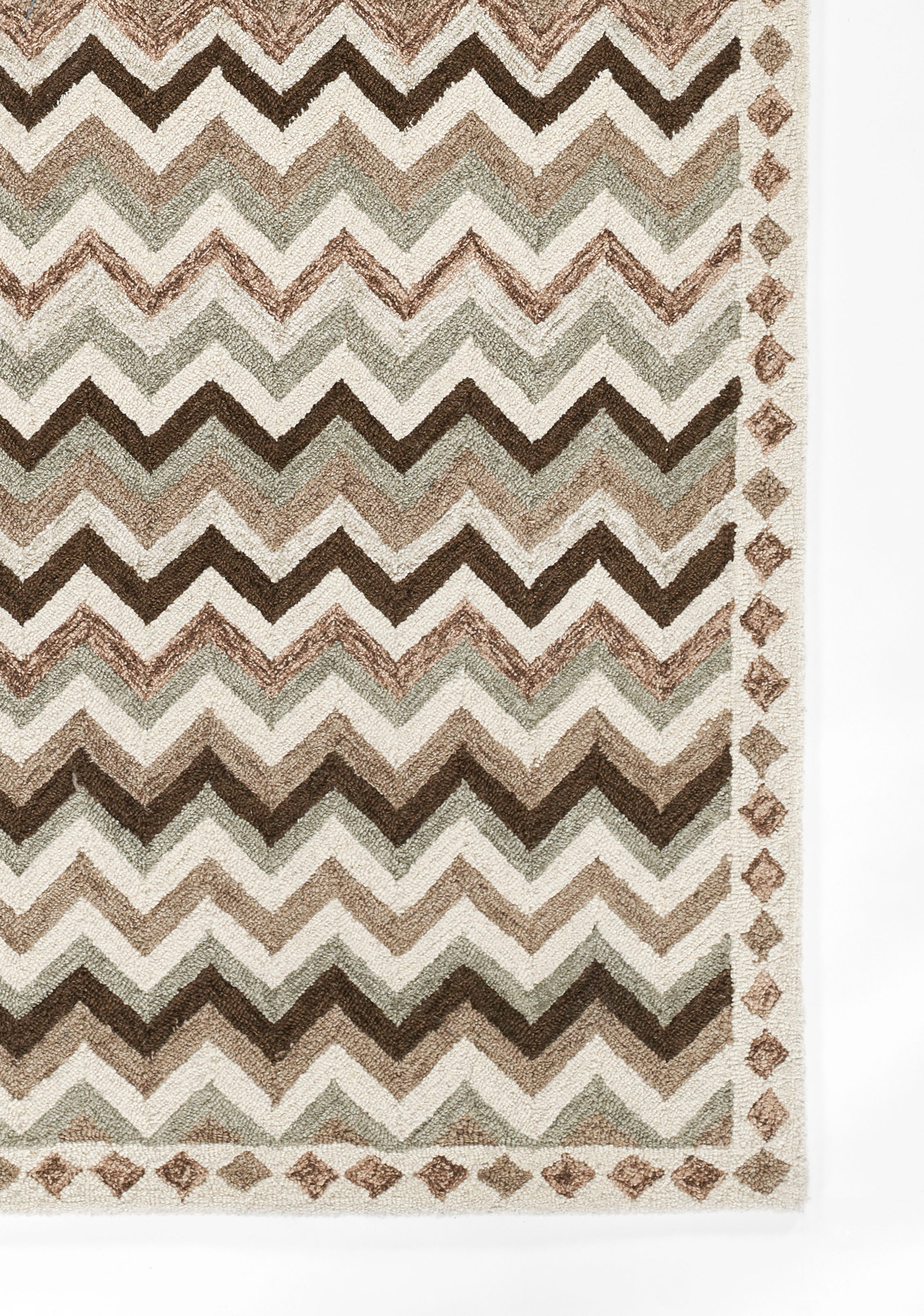 Erin Gates Abbot ABB-1 Neutral Hand Tufted Area Rug by Momeni