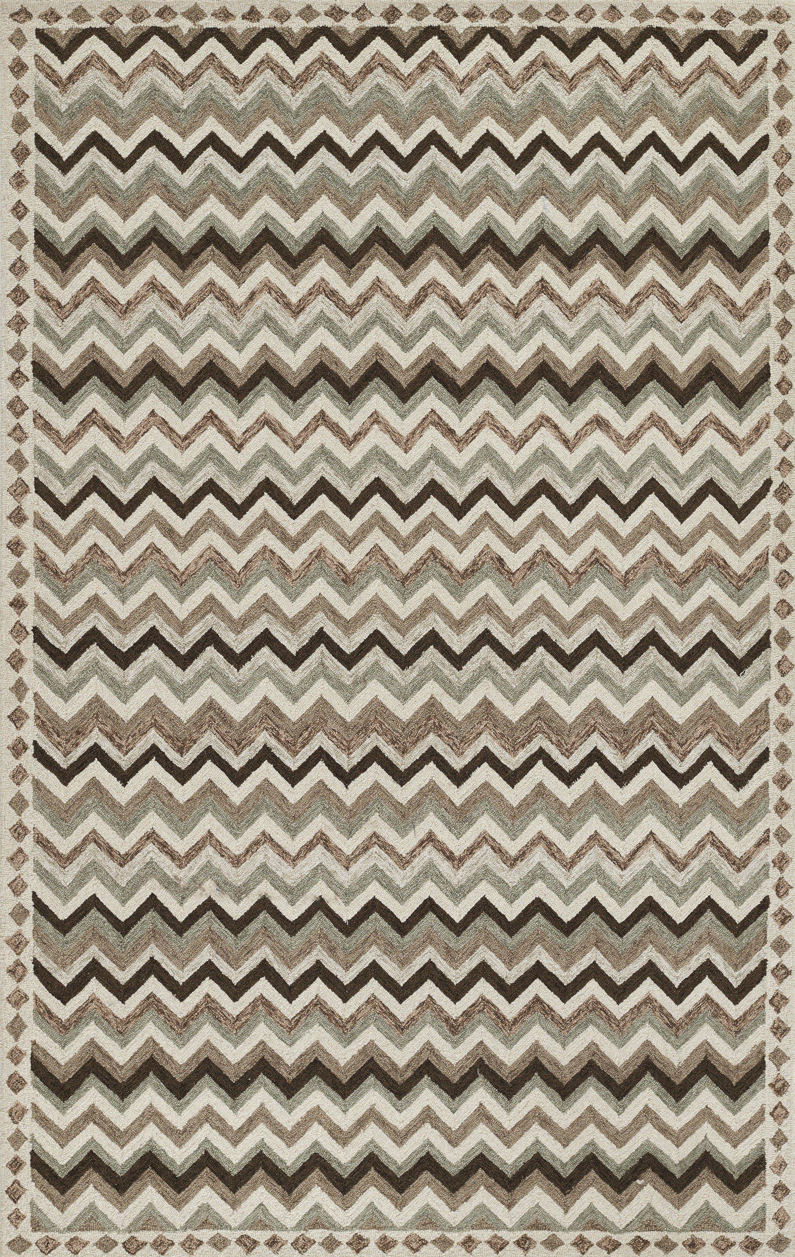 Erin Gates Abbot ABB-1 Neutral Hand Tufted Area Rug by Momeni