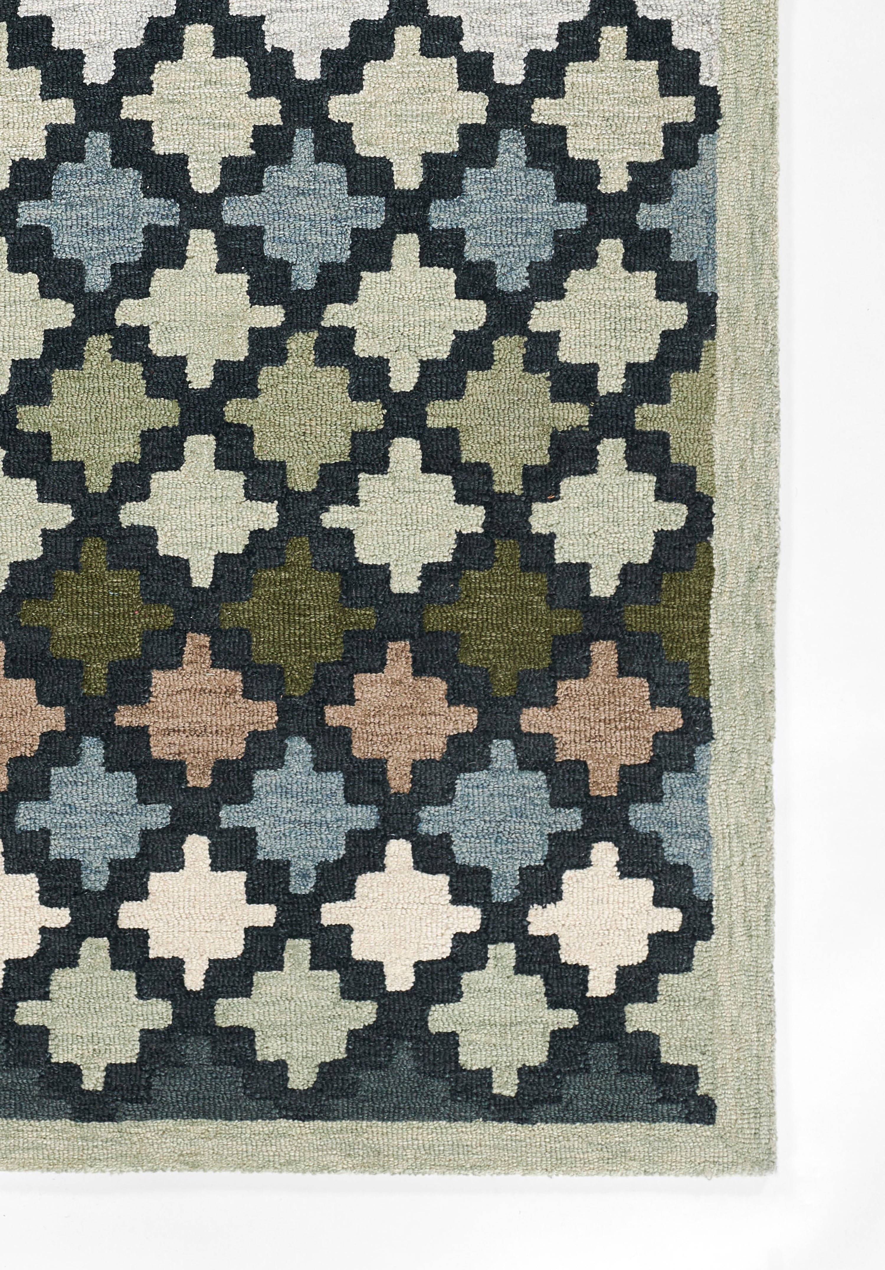 Erin Gates Abbot ABB-2 Blue Hand Tufted Area Rug by Momeni