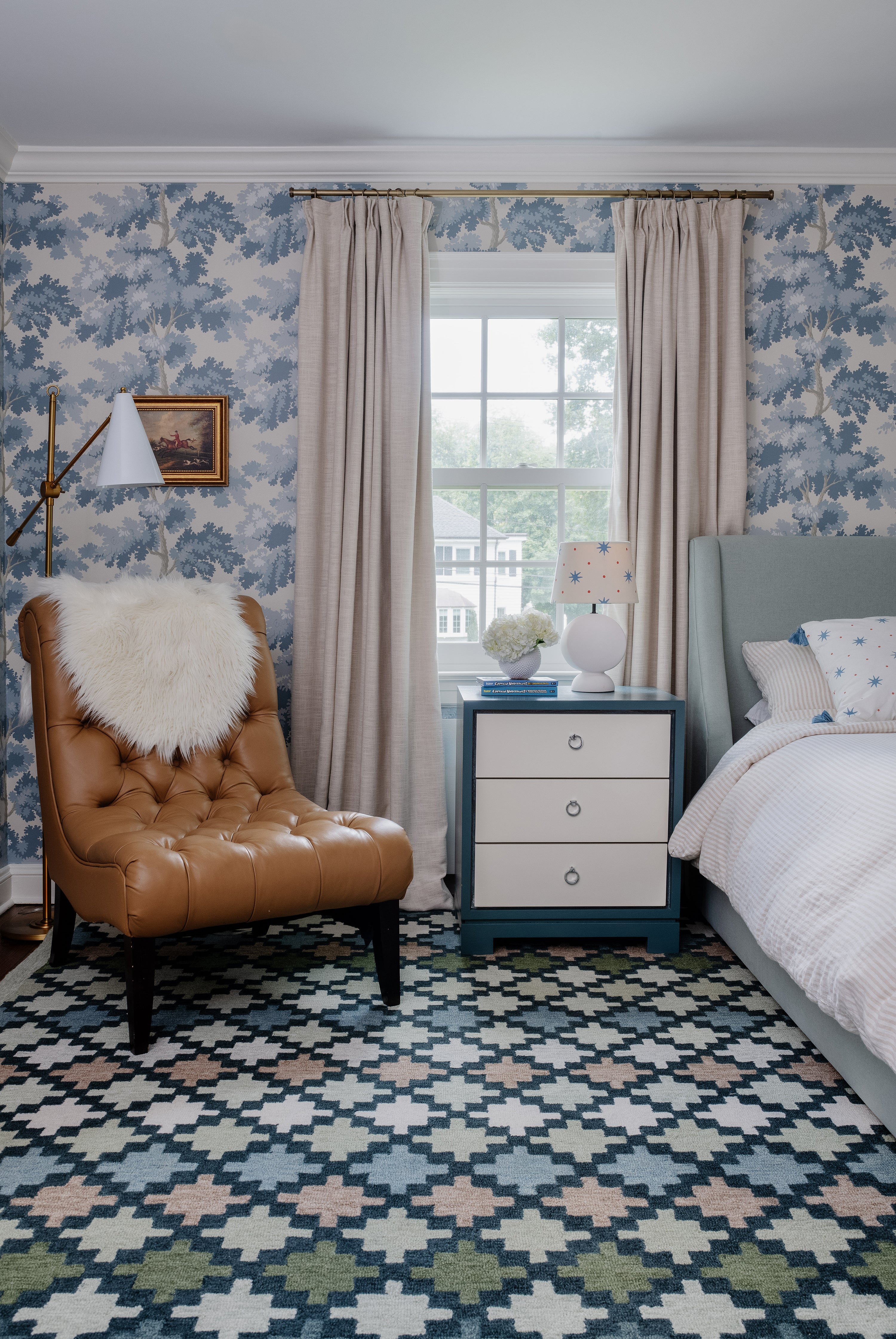 Erin Gates Abbot ABB-2 Blue Hand Tufted Area Rug by Momeni