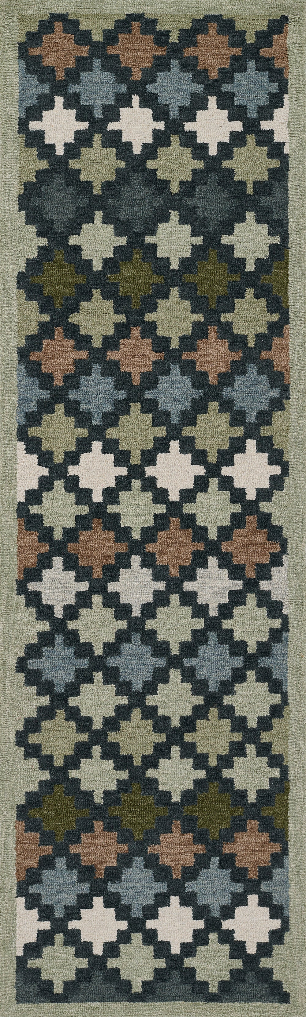 Erin Gates Abbot ABB-2 Blue Hand Tufted Area Rug by Momeni
