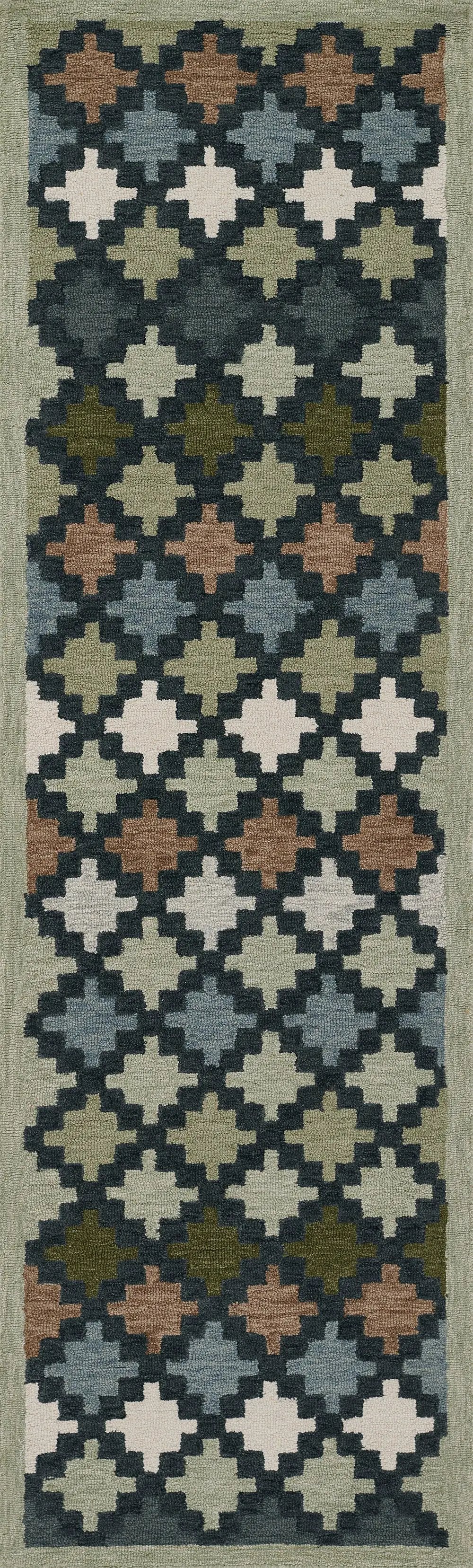 Erin Gates Abbot ABB-2 Blue Hand Tufted Area Rug by Momeni