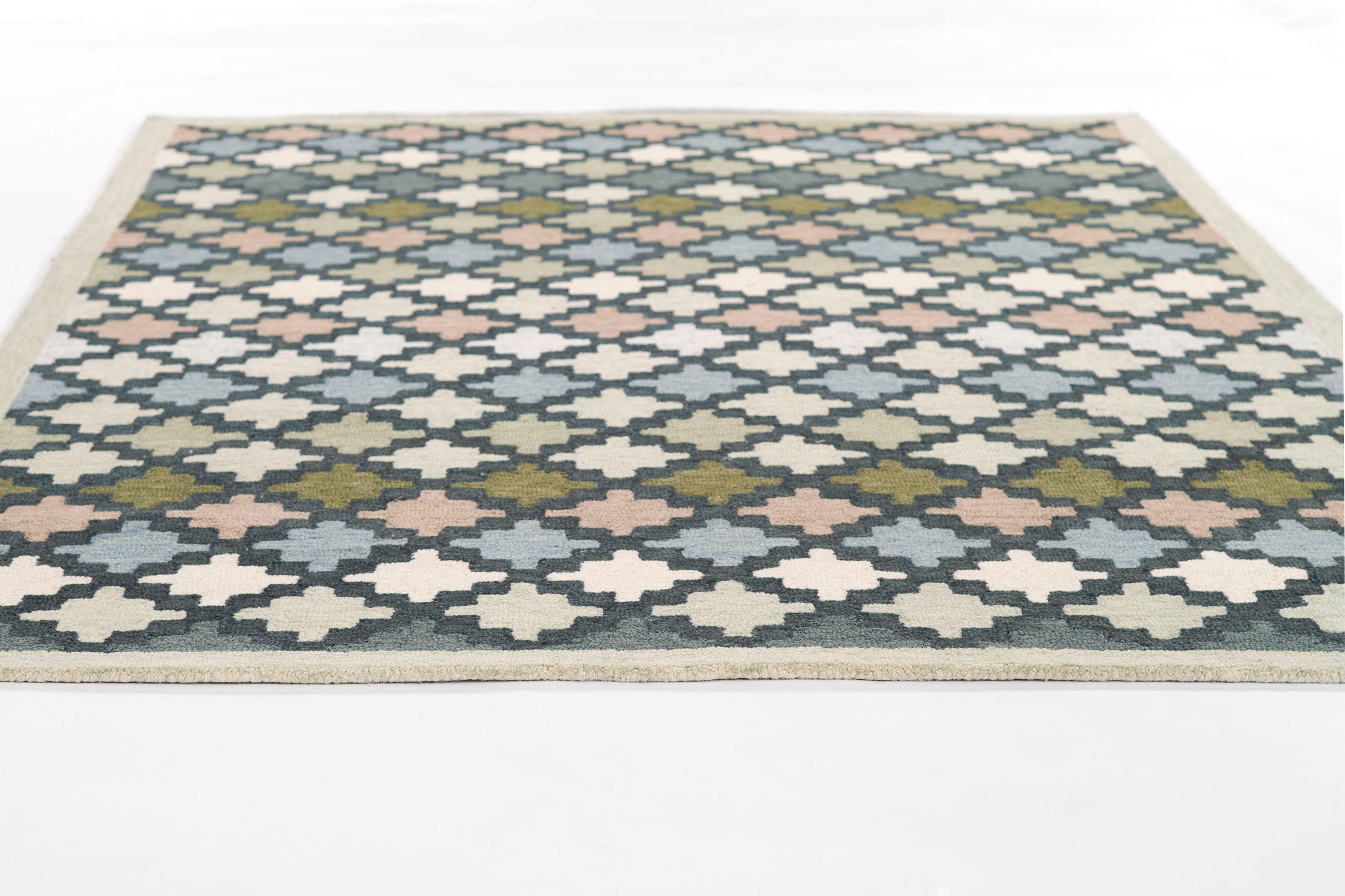 Erin Gates Abbot ABB-2 Blue Hand Tufted Area Rug by Momeni