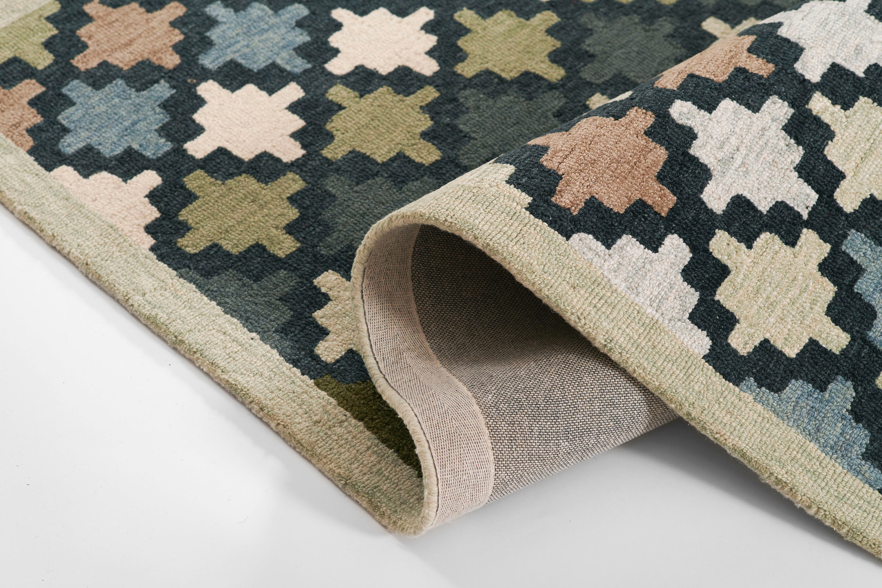 Erin Gates Abbot ABB-2 Blue Hand Tufted Area Rug by Momeni