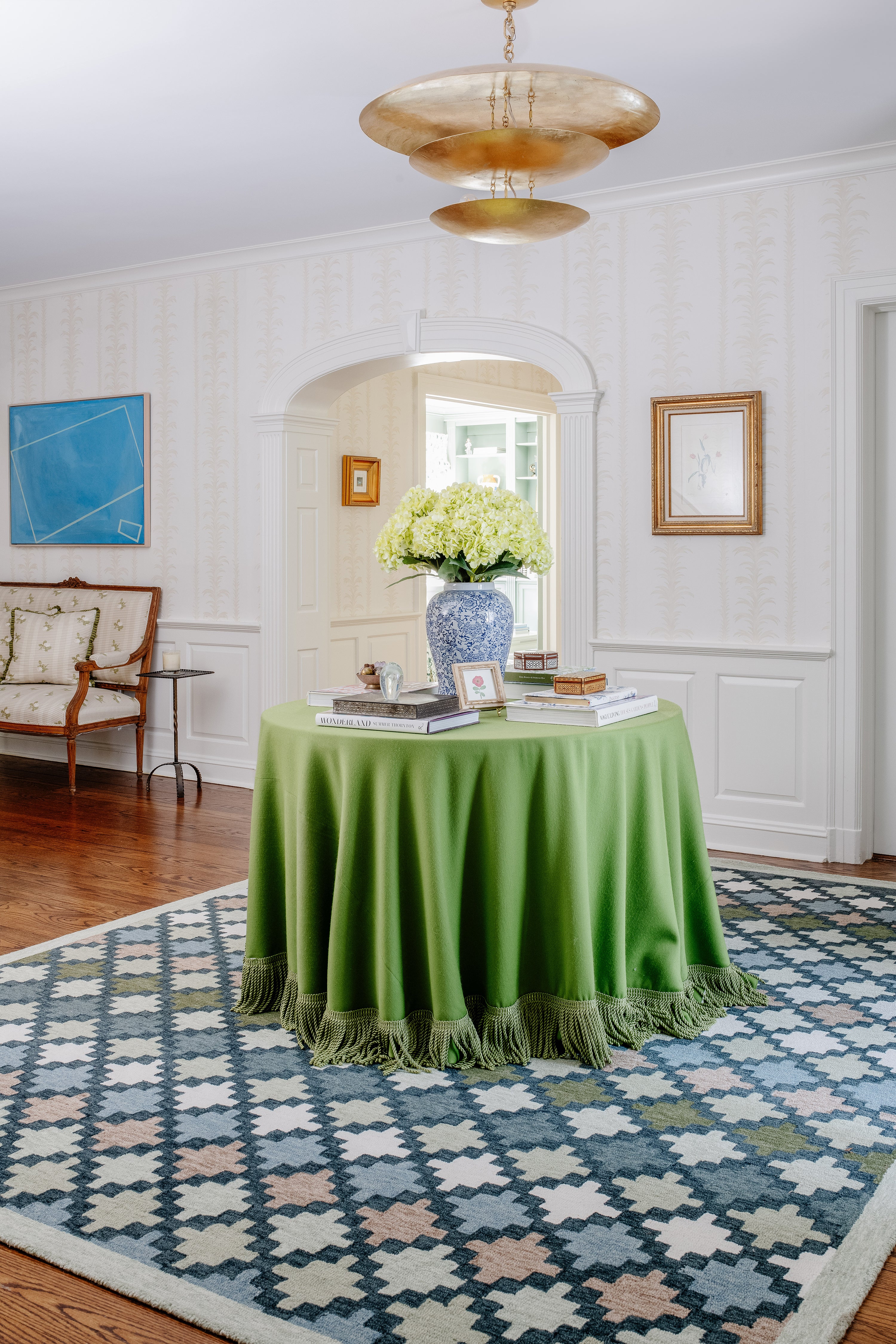 Erin Gates Abbot ABB-2 Blue Hand Tufted Area Rug by Momeni