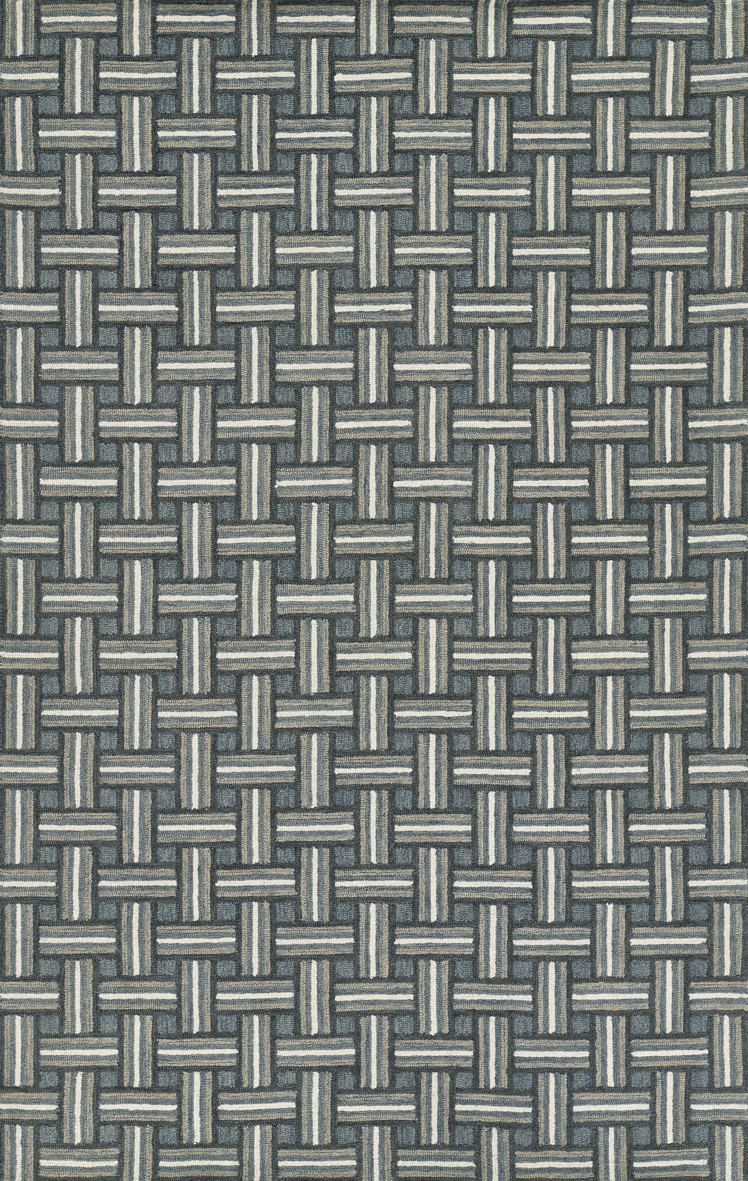 Erin Gates Abbot ABB-3 Blue Hand Tufted Area Rug by Momeni