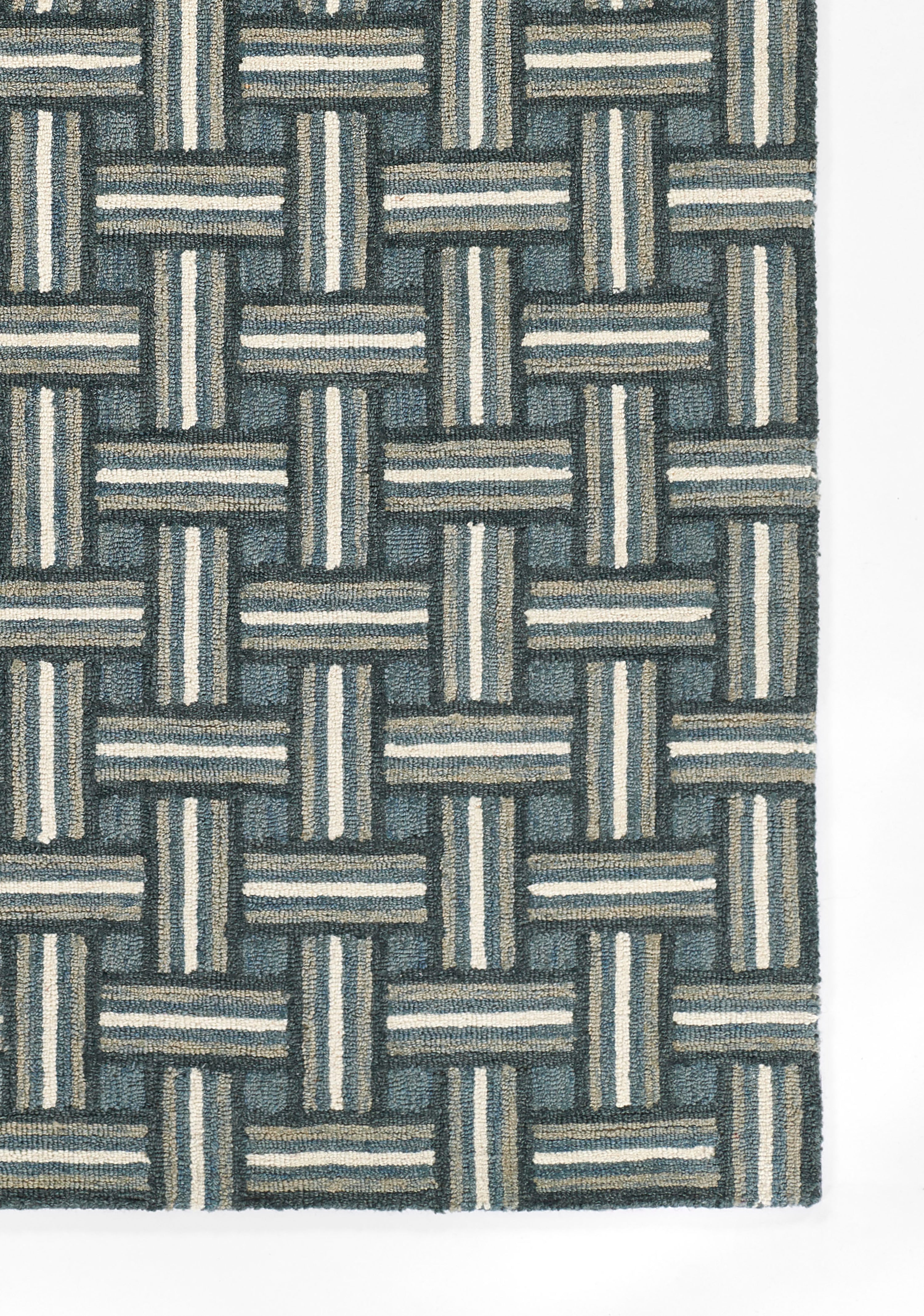 Erin Gates Abbot ABB-3 Blue Hand Tufted Area Rug by Momeni