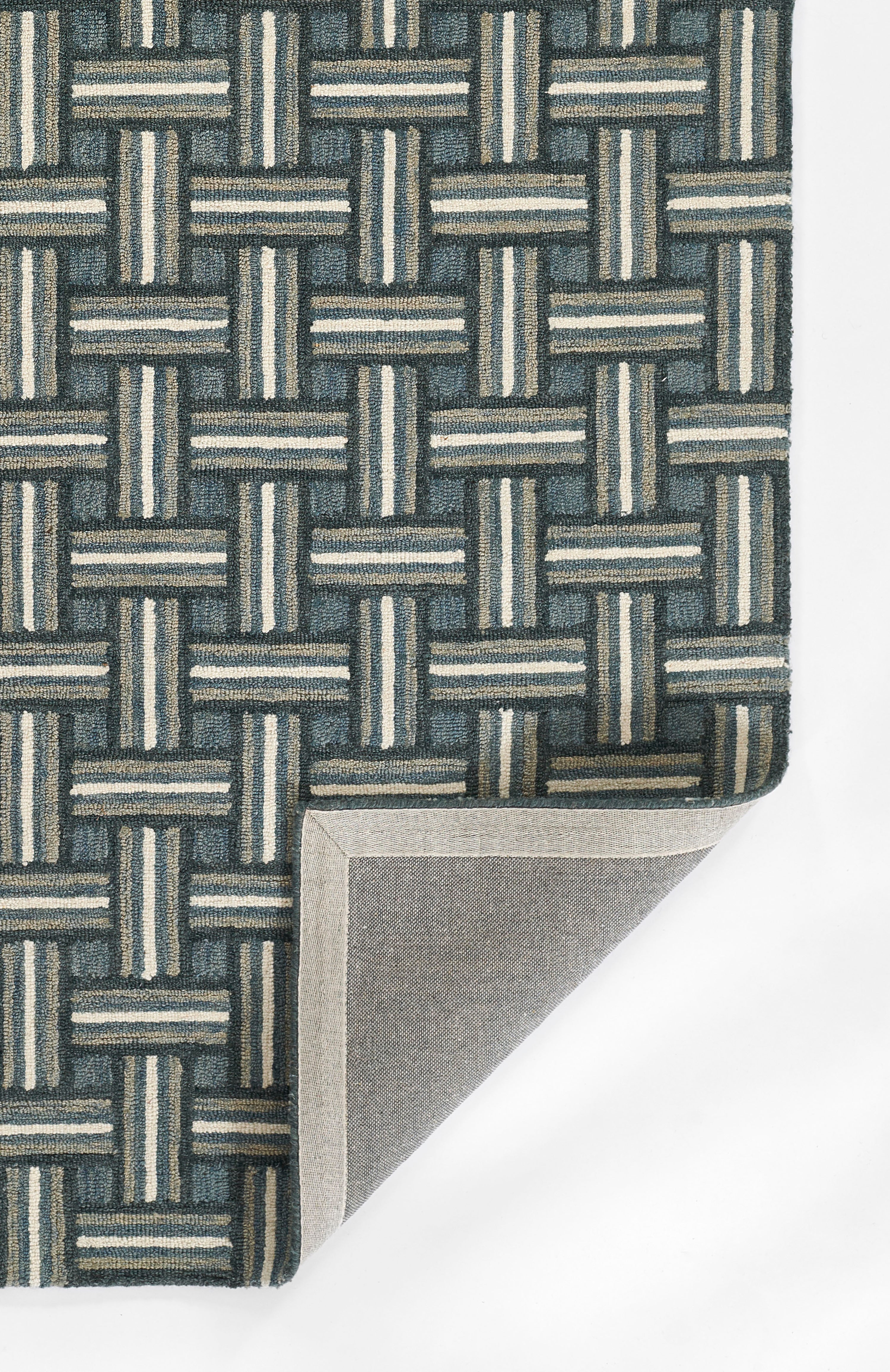 Erin Gates Abbot ABB-3 Blue Hand Tufted Area Rug by Momeni