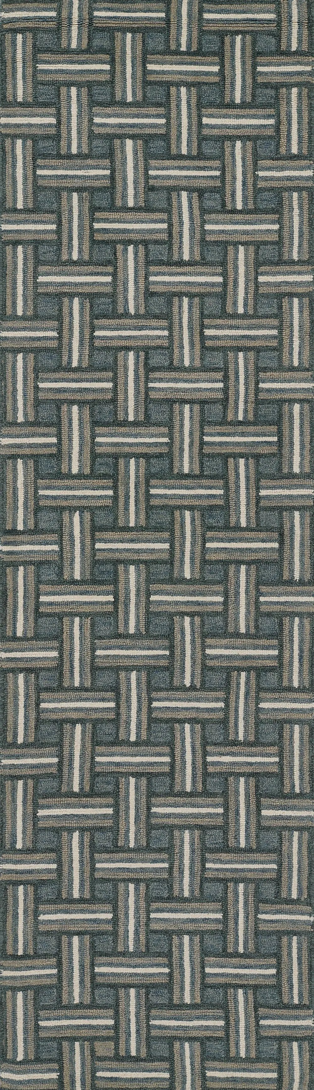 Erin Gates Abbot ABB-3 Blue Hand Tufted Area Rug by Momeni