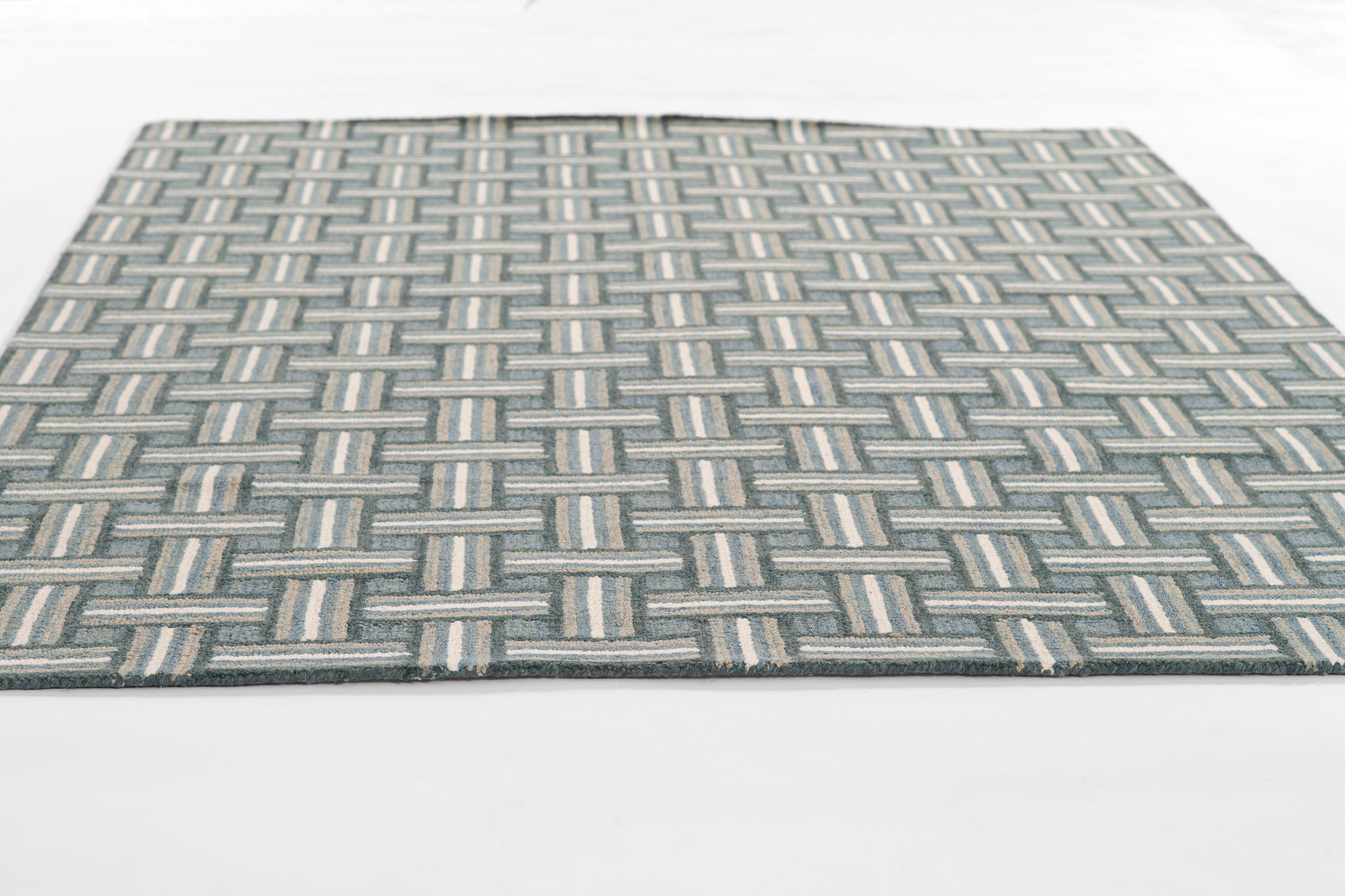 Erin Gates Abbot ABB-3 Blue Hand Tufted Area Rug by Momeni