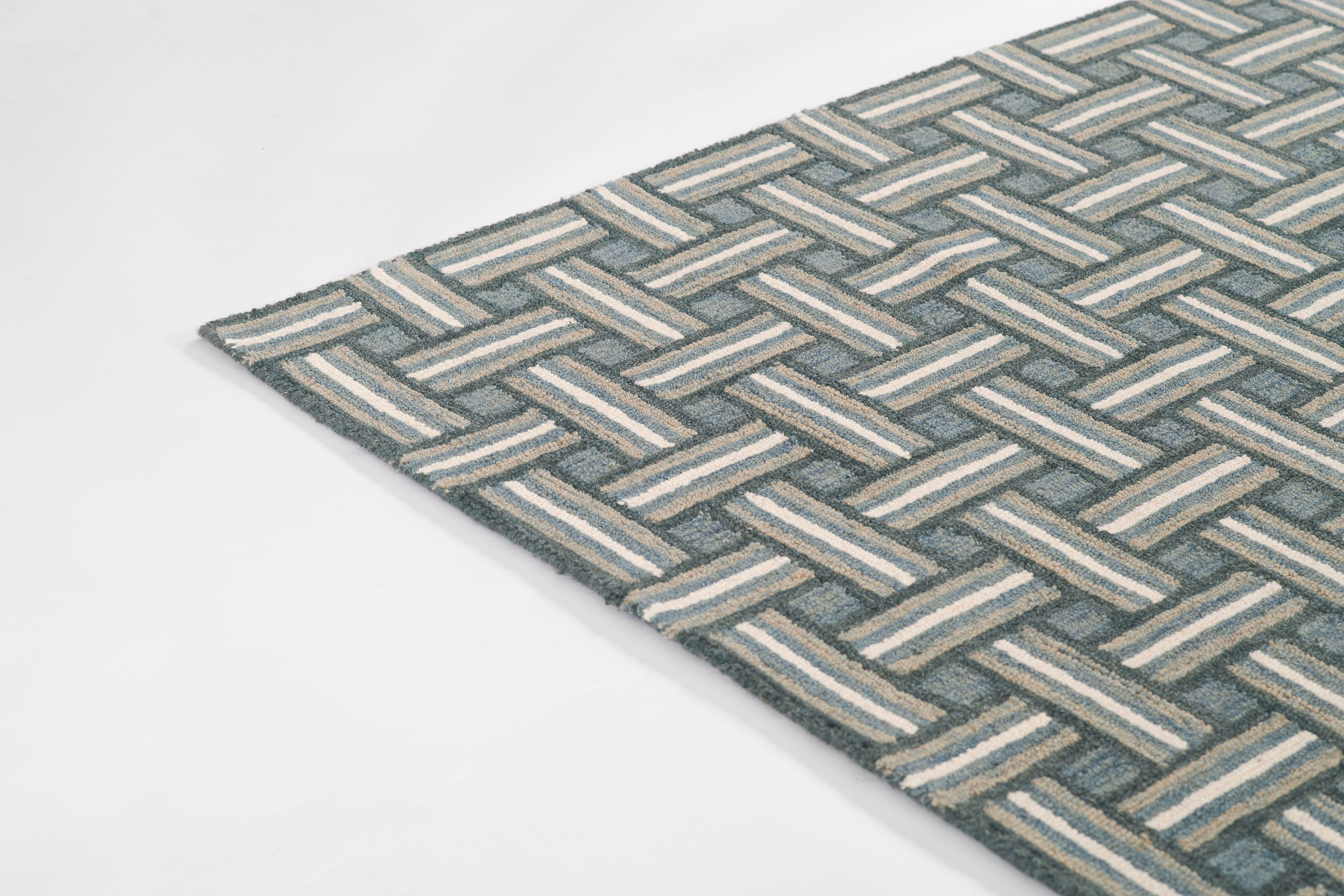 Erin Gates Abbot ABB-3 Blue Hand Tufted Area Rug by Momeni