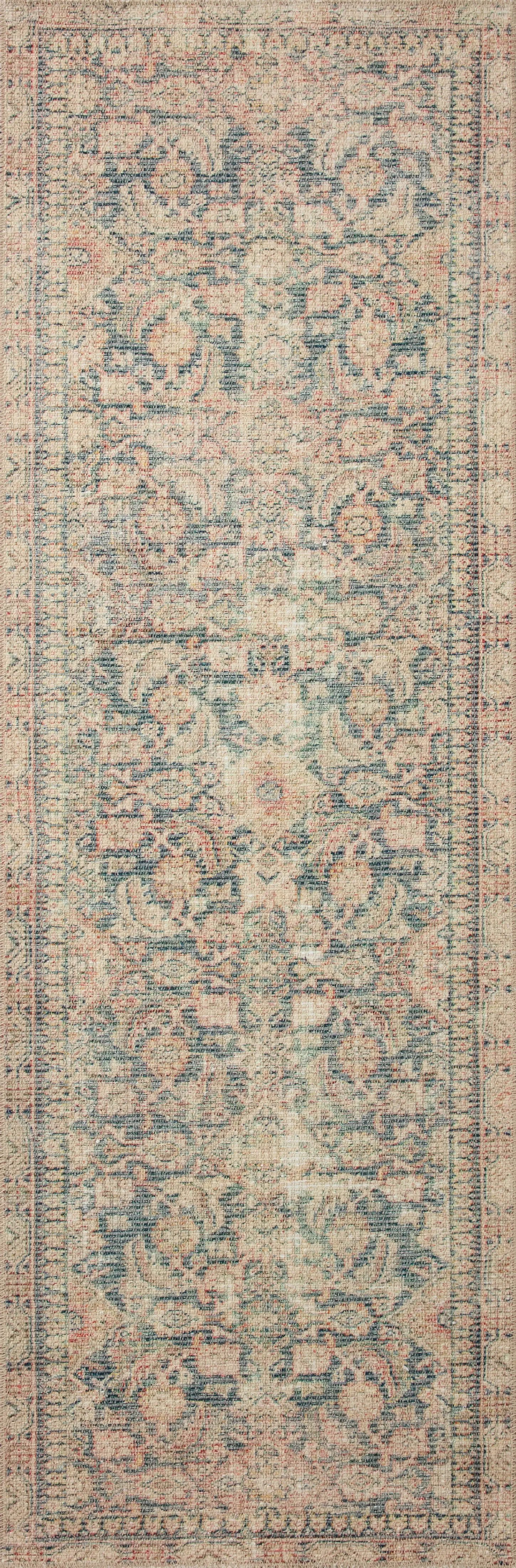 Aubrey AUB-01 Navy / Multi Area Rug by Angela Rose x Loloi