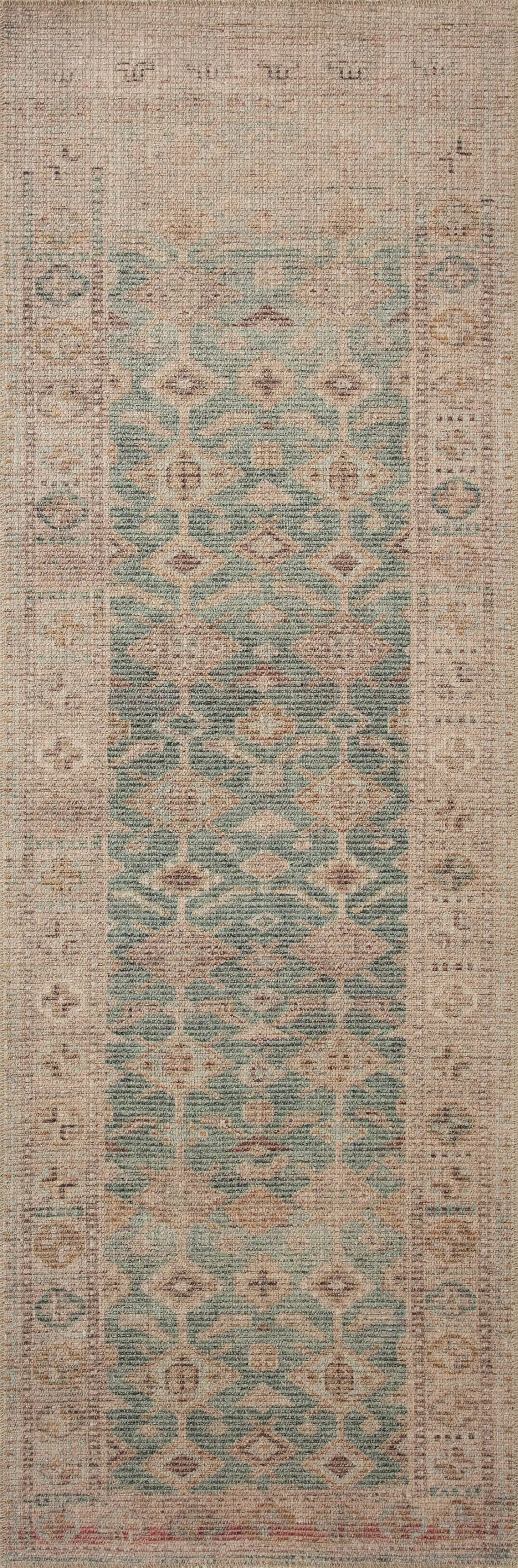 Aubrey AUB-02 Aqua / Sand Area Rug by Angela Rose x Loloi