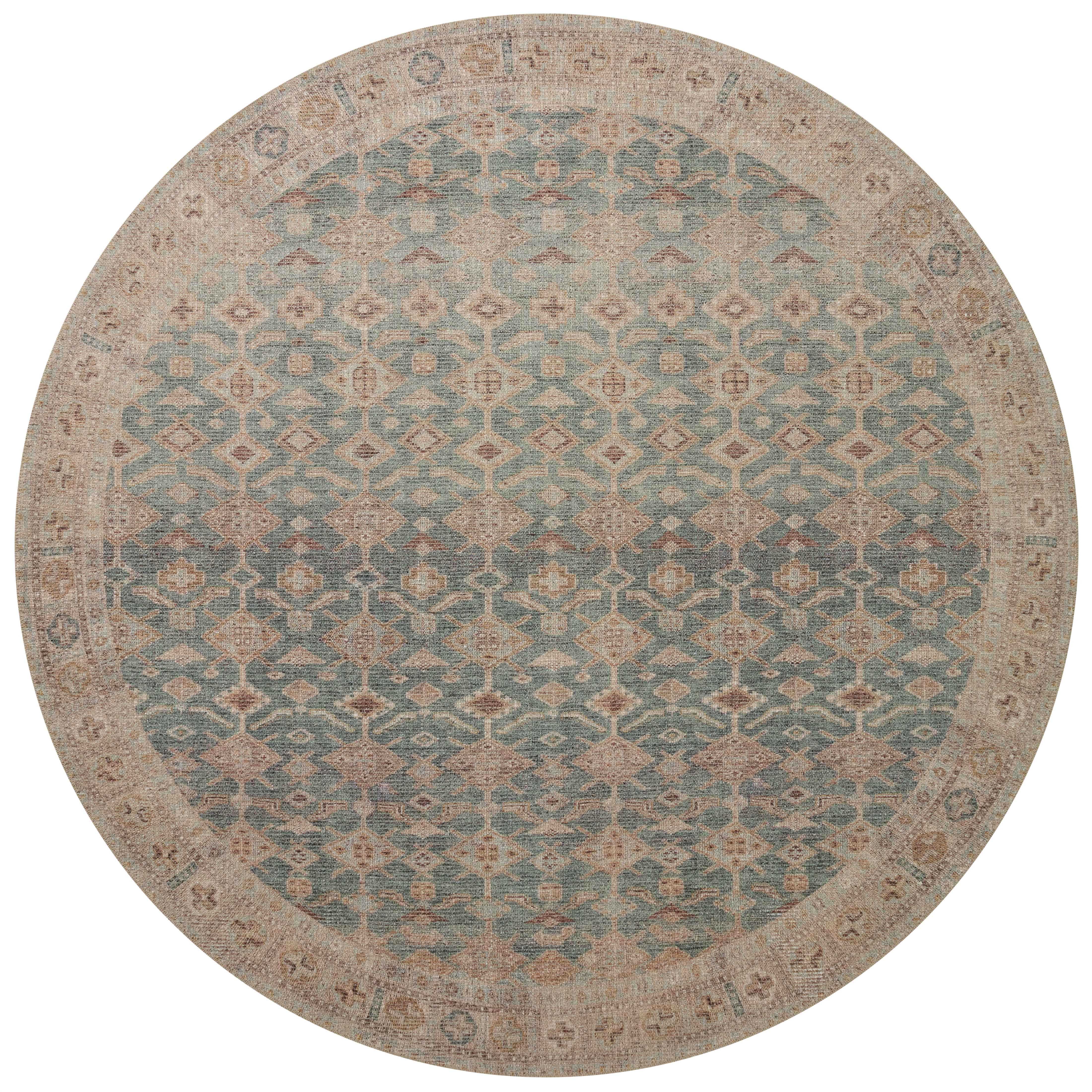 Angela Rose x Loloi Aubrey AUB-02 Aqua / Sand Area Rug