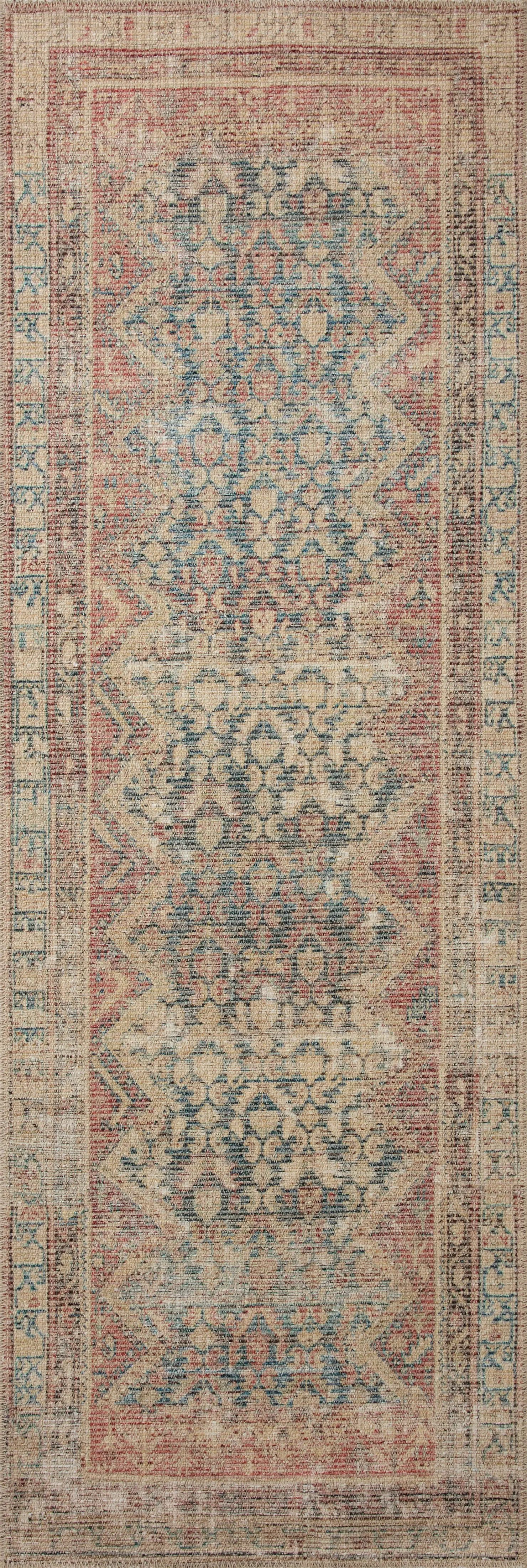 Aubrey AUB-03 Ocean / Spice Area Rug by Angela Rose x Loloi