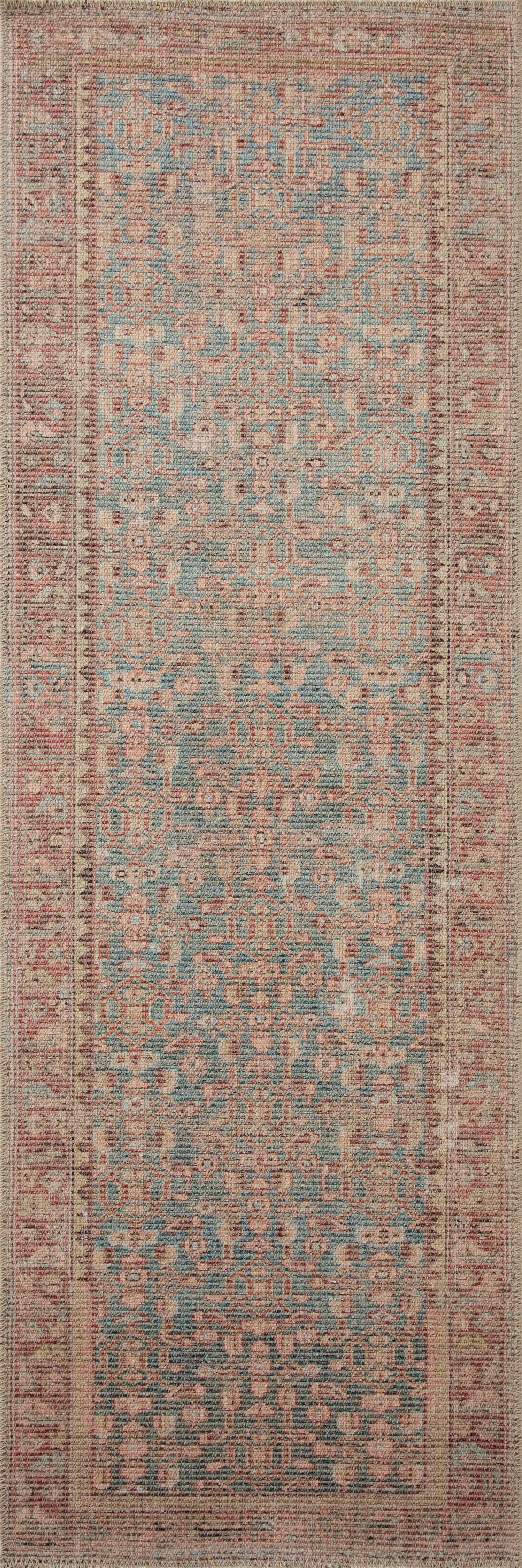 Angela Rose x Loloi Aubrey AUB-04 Blue / Terracotta Area Rug